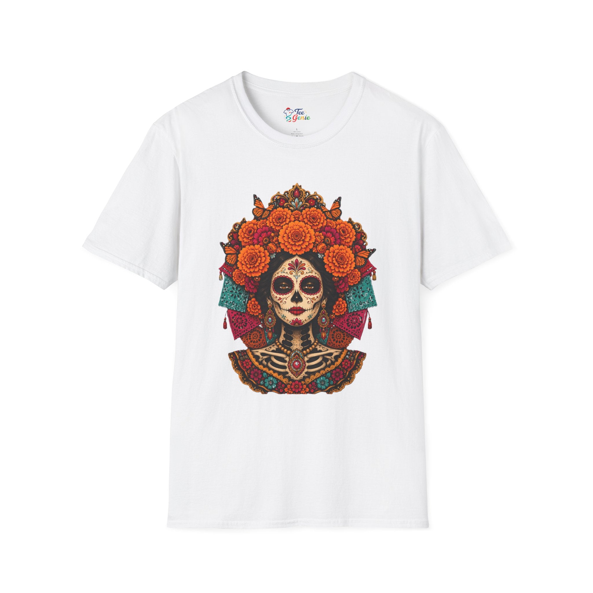 Playera Día de Muertos Catrina Cempasúchil