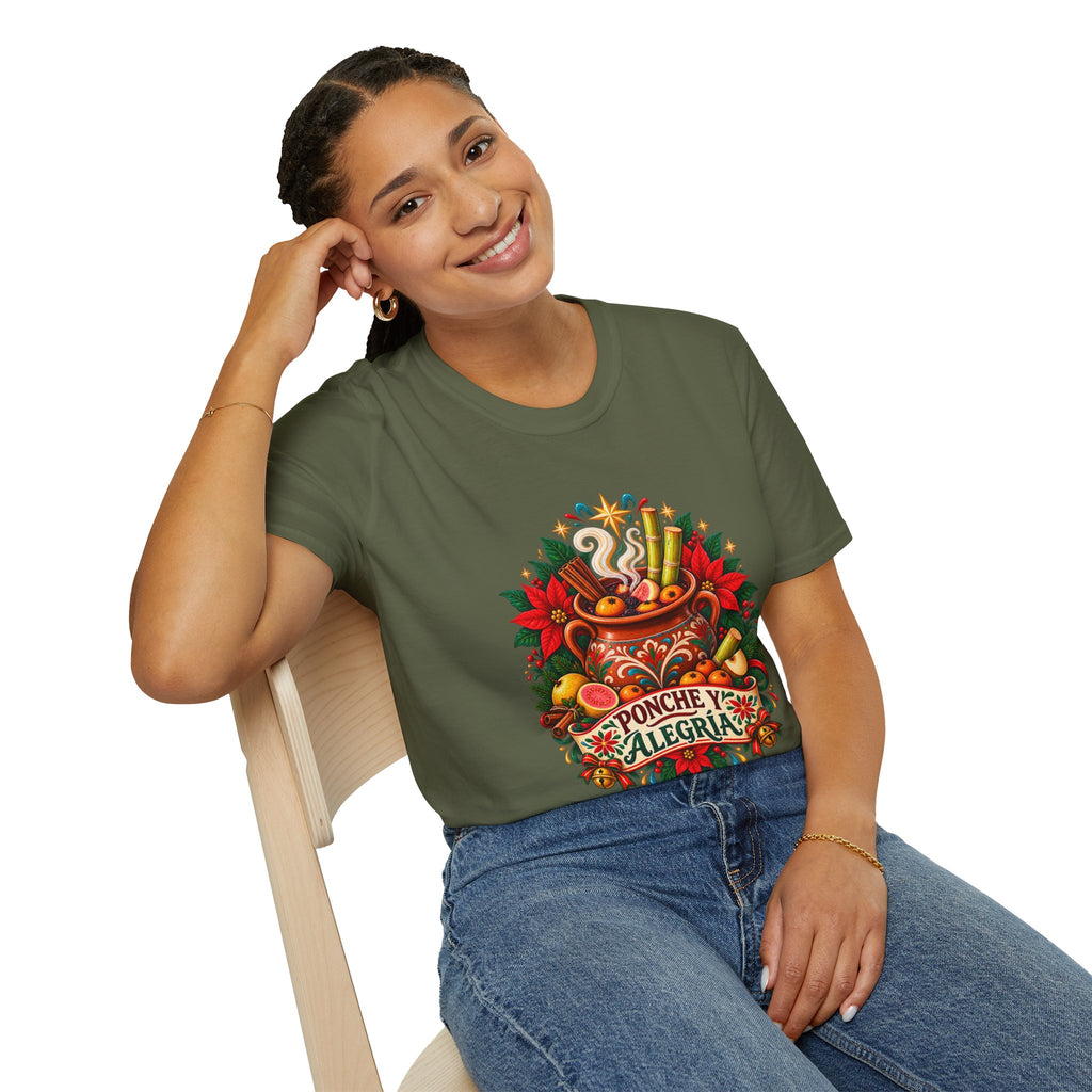 Playera Ponche y Alegría – Navidad a la Mexicana