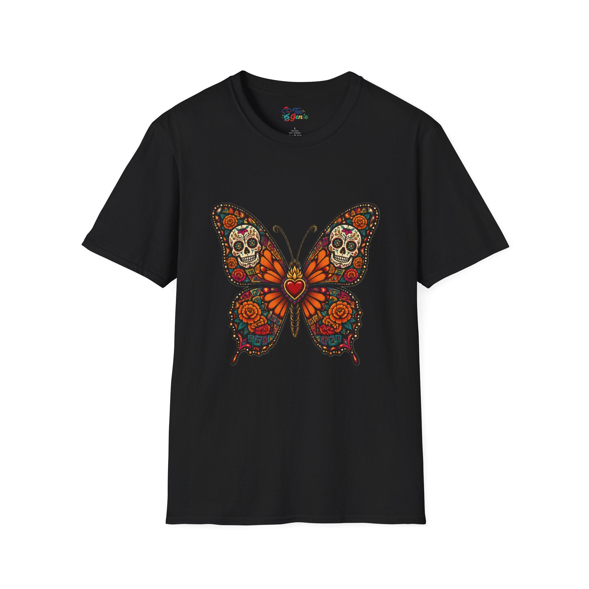 Playera Día de Muertos Mariposa Monarca