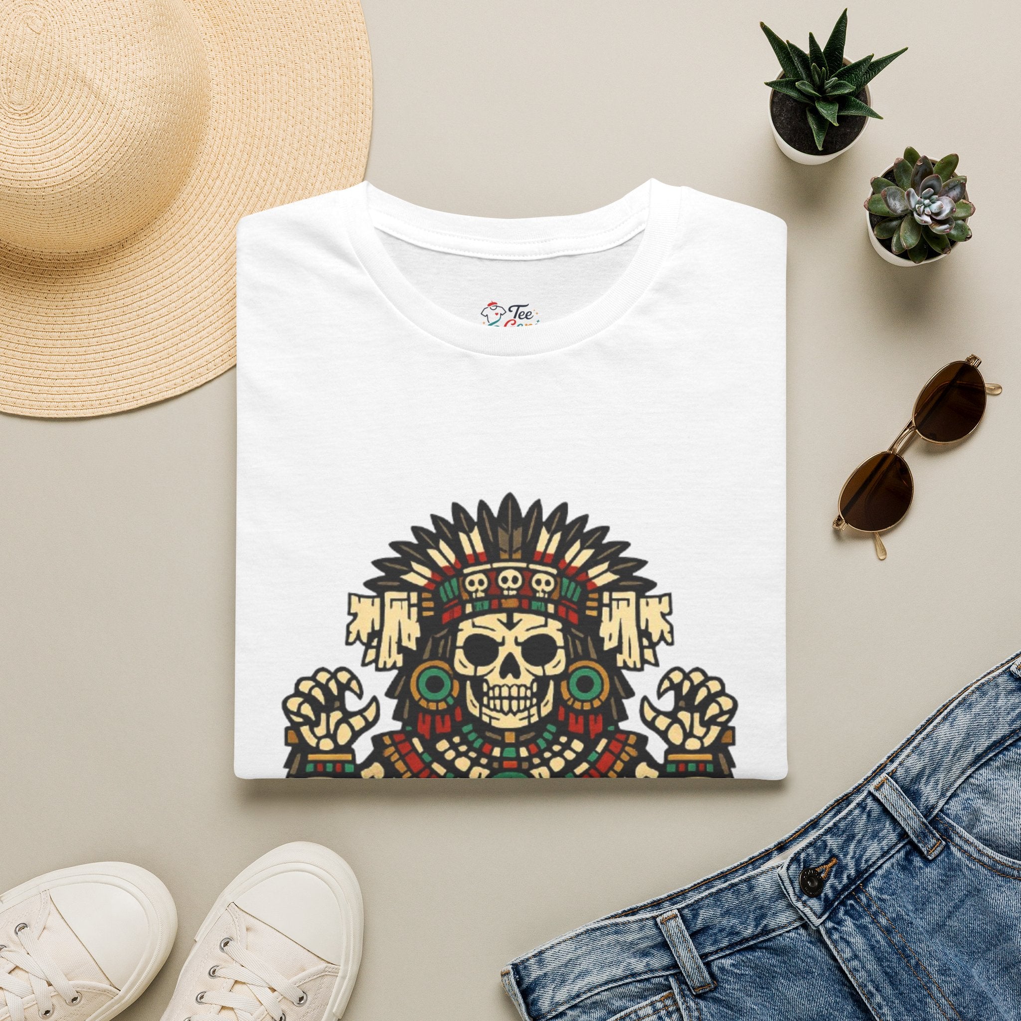Playera azteca Mictlantecuhtli