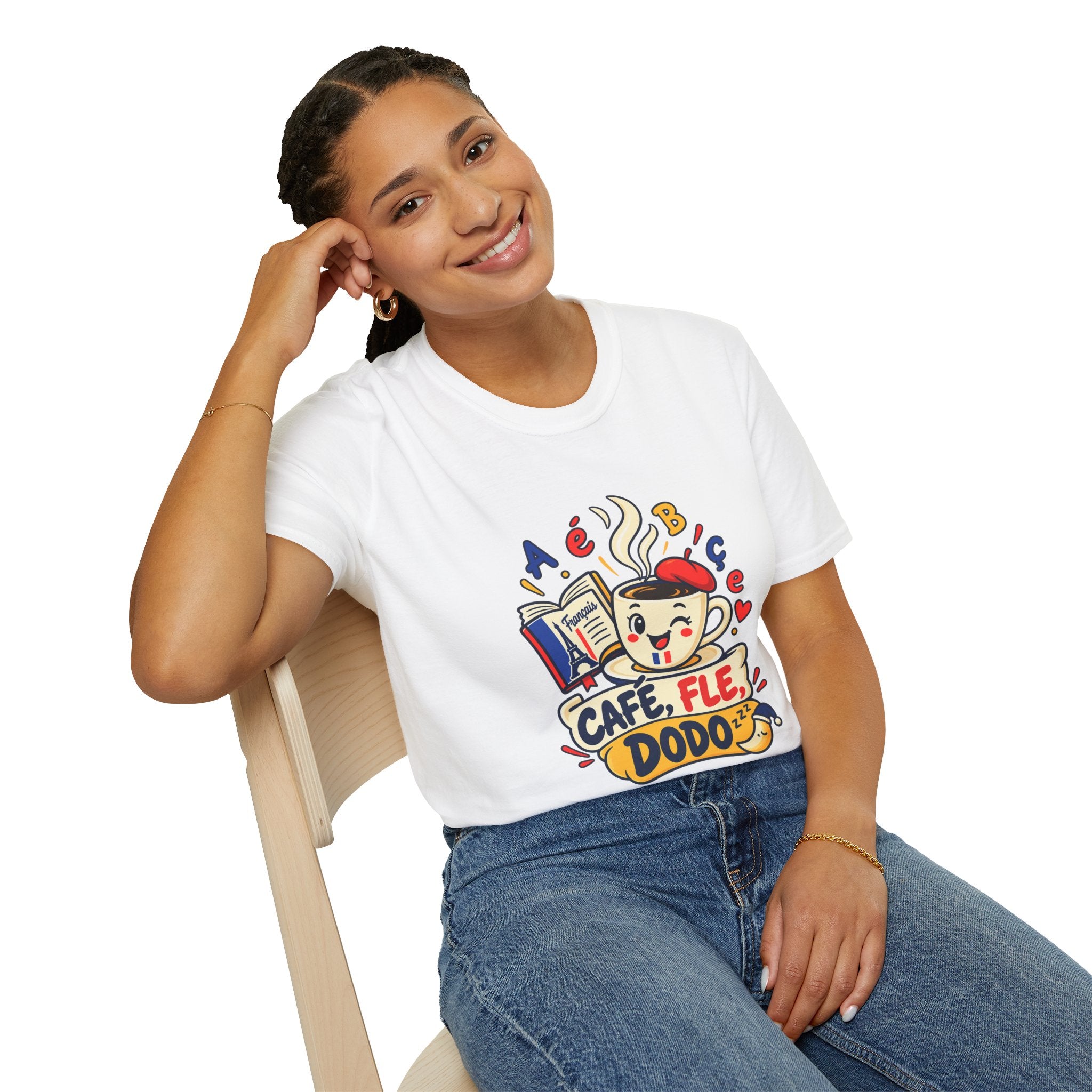 T-shirt professeur de FLE Café FLE dodo humour enseignant
