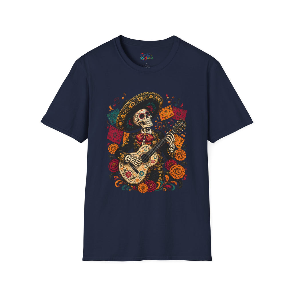 Playera Día de Muertos Mariachi Calavera
