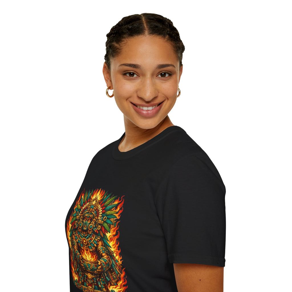 Playera azteca Xiuhtecuhtli
