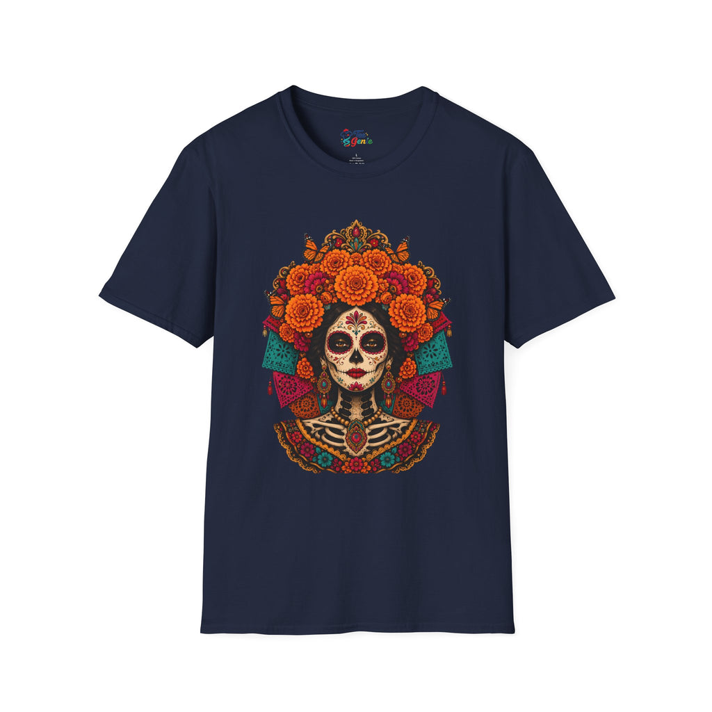 Playera Día de Muertos Catrina Cempasúchil