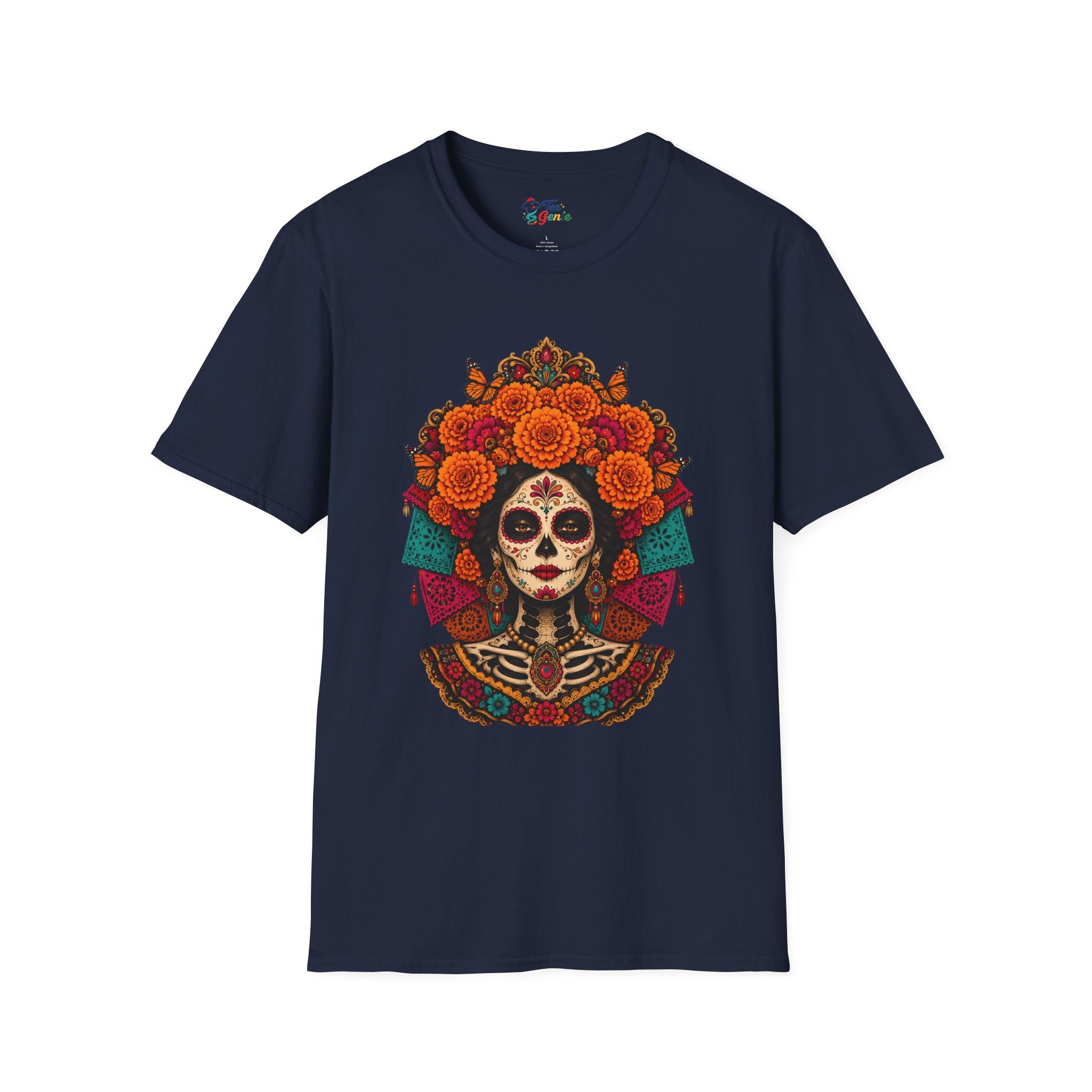 Playera Día de Muertos Catrina Cempasúchil