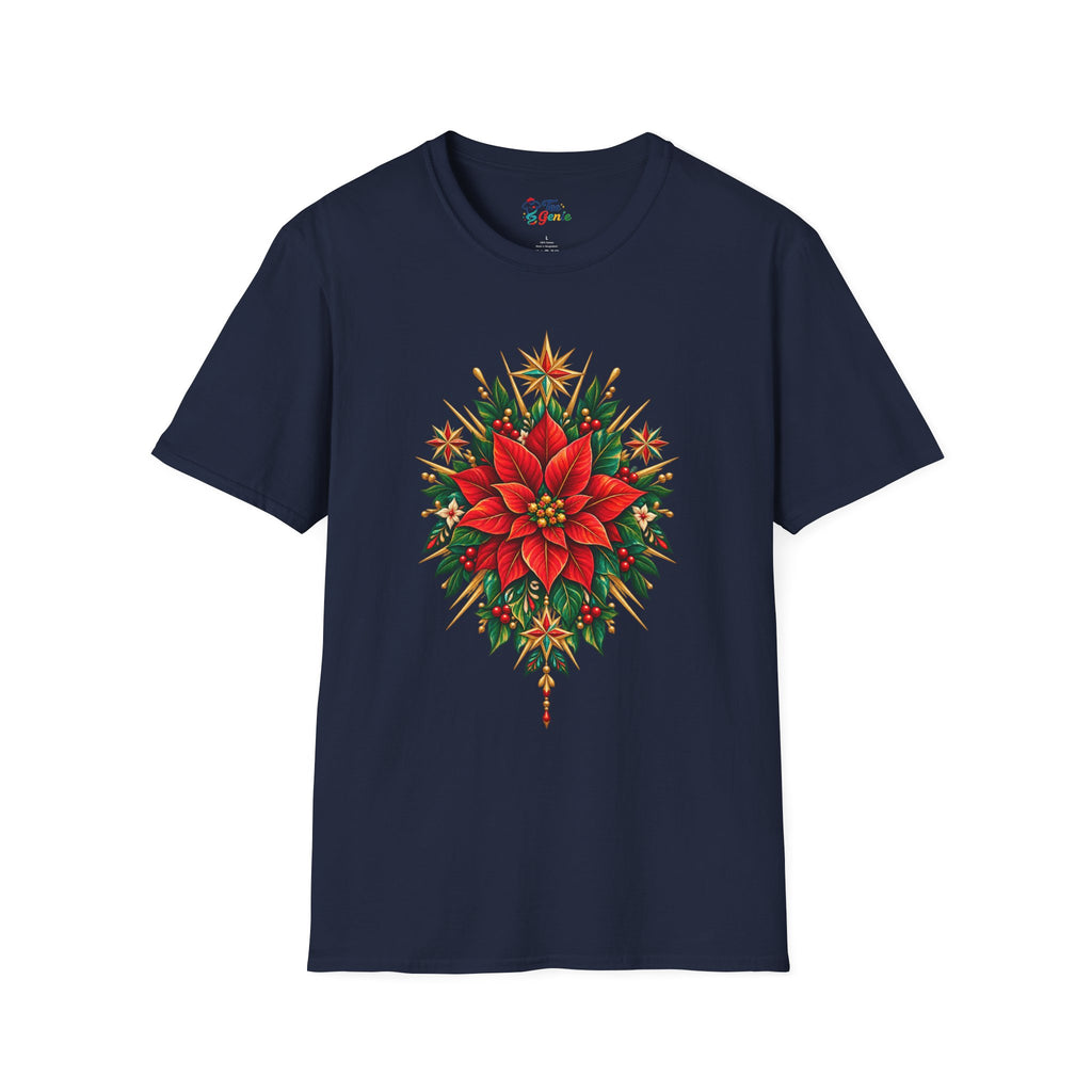 Playera Flor de Nochebuena – Navidad Mexicana