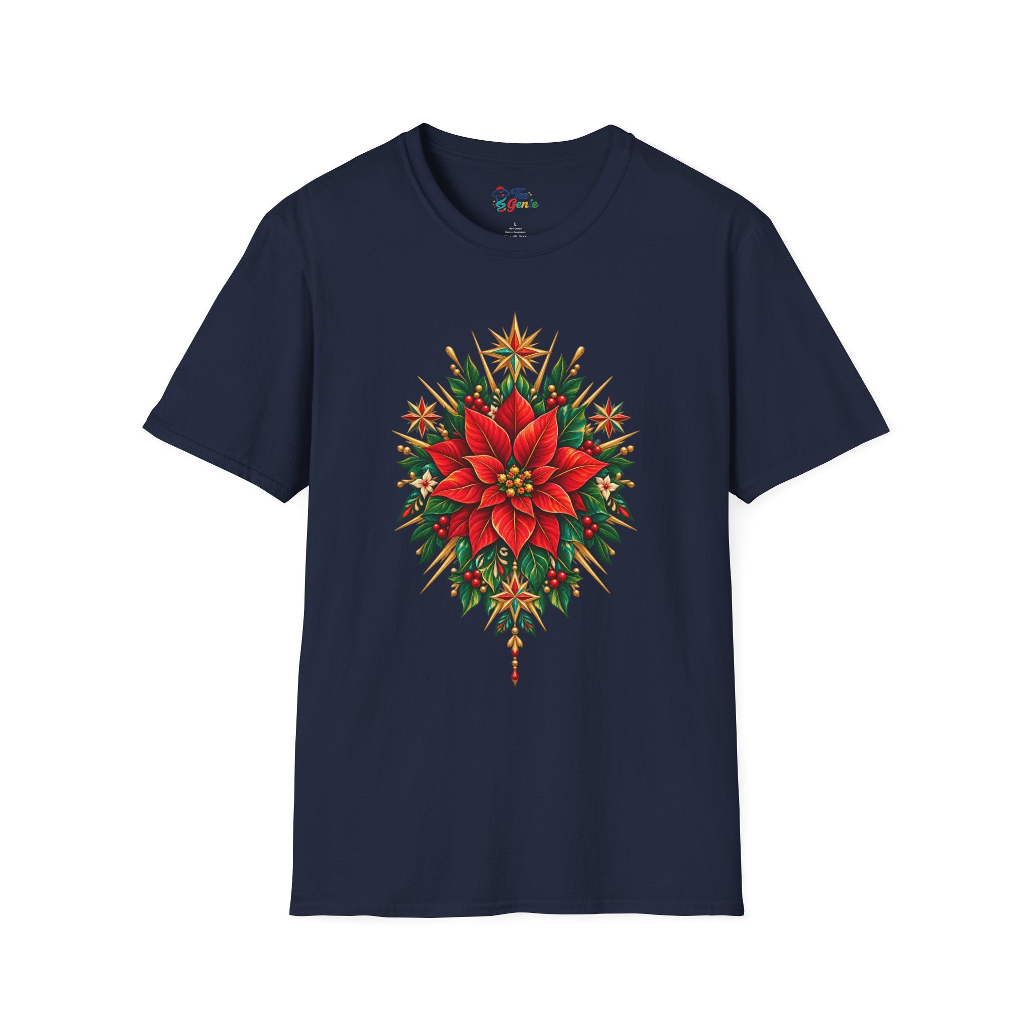 Playera Flor de Nochebuena – Navidad Mexicana