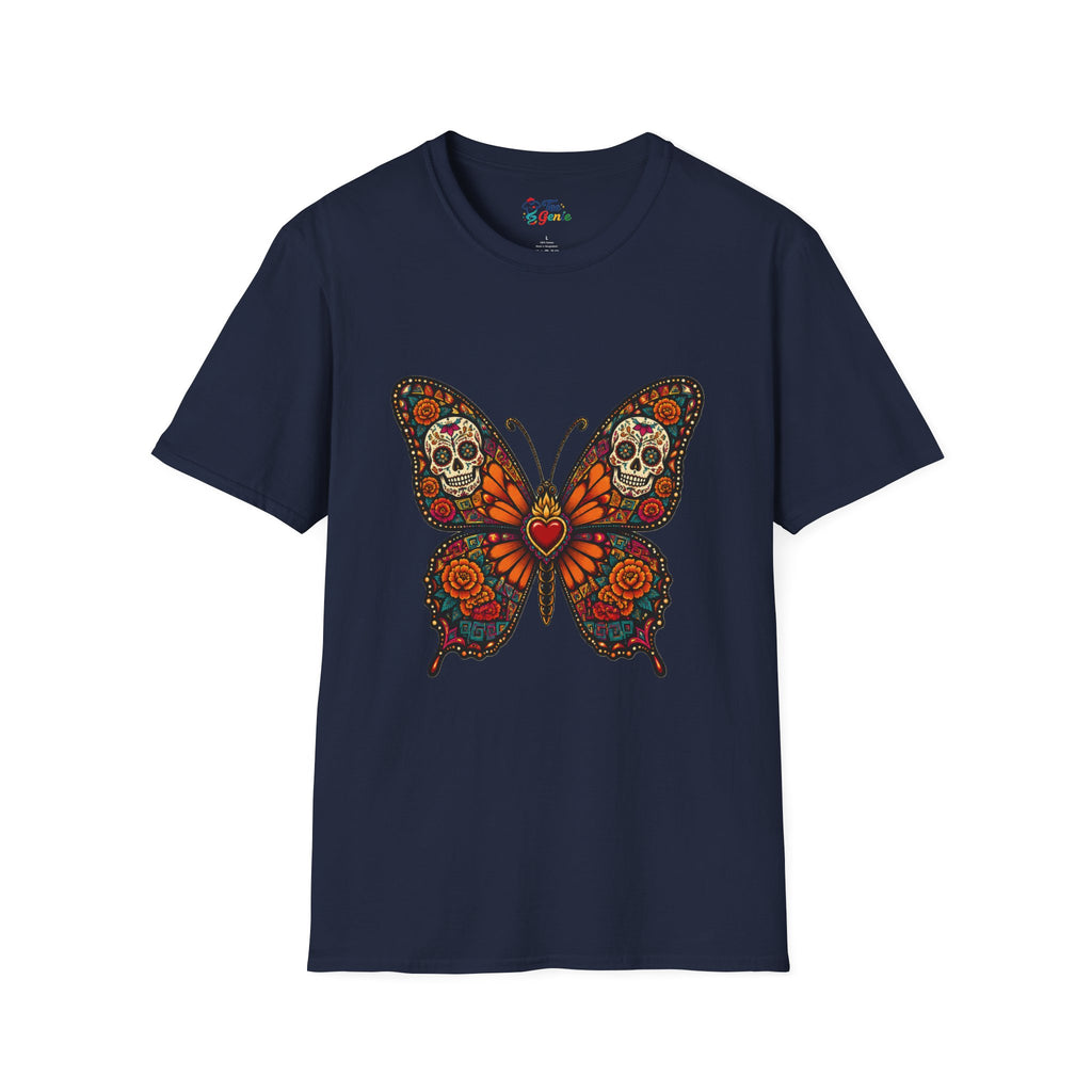 Playera Día de Muertos Mariposa Monarca