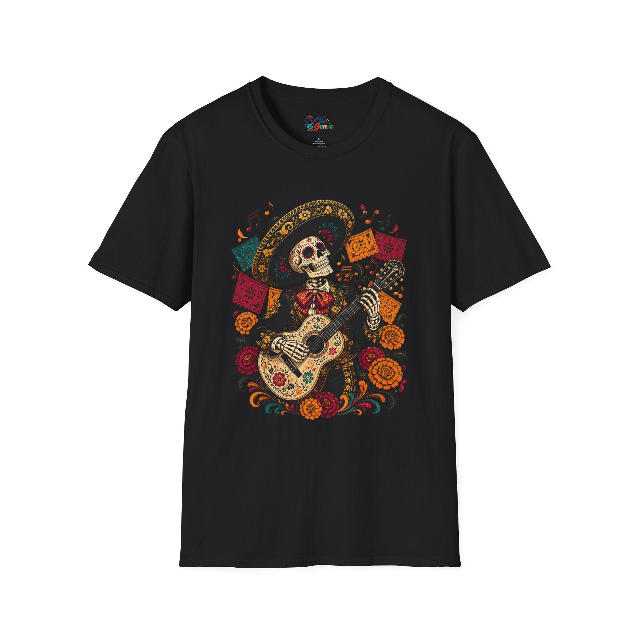 Playera Día de Muertos Mariachi Calavera