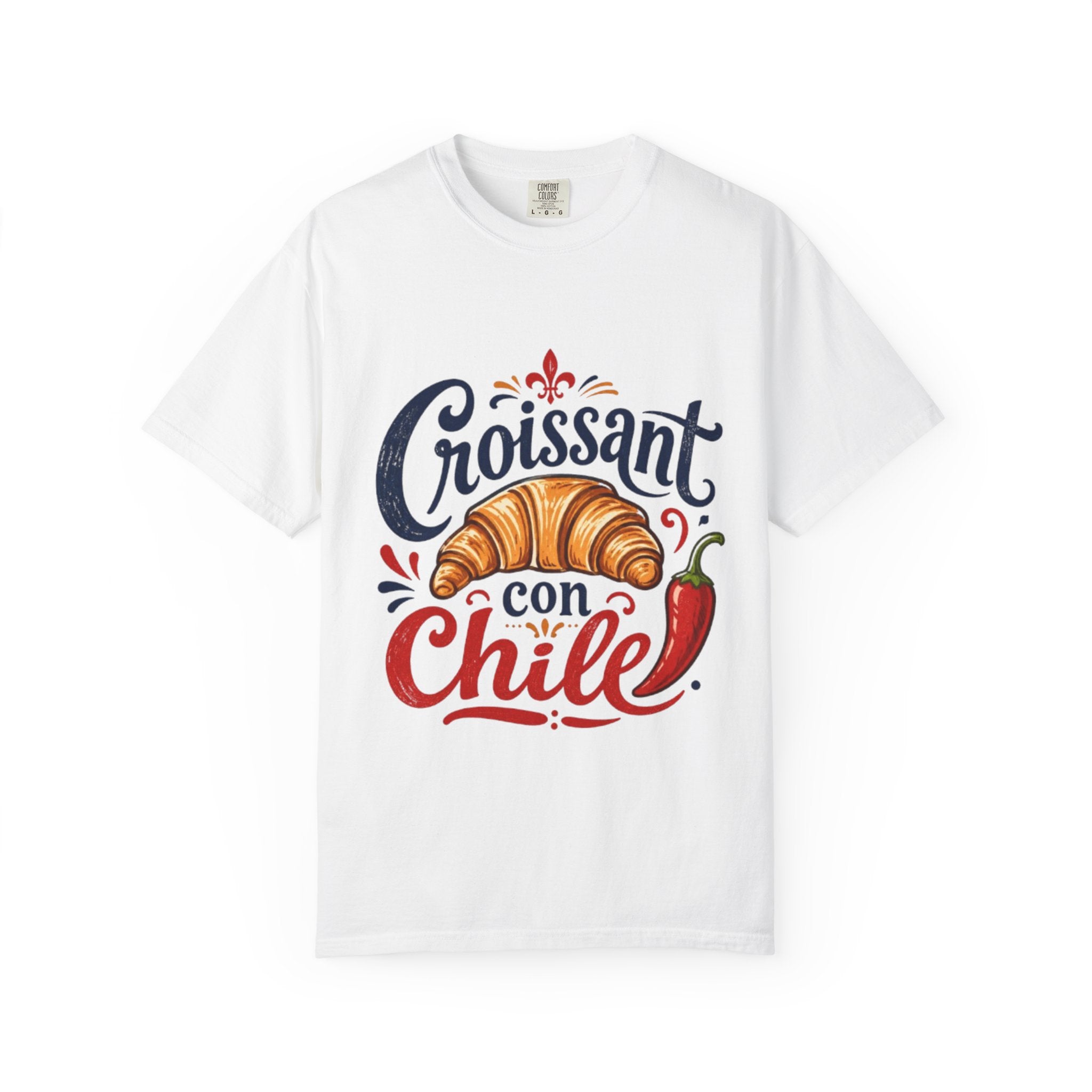 Croissant con Chile T-Shirt — Funny Foodie Tee