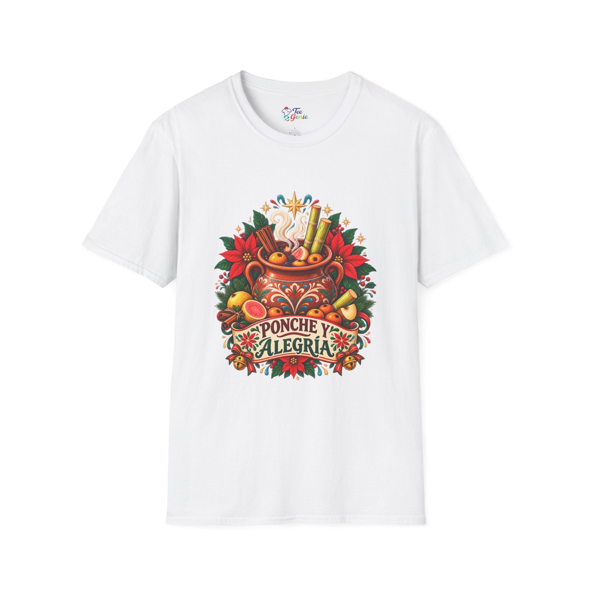 Playera Ponche y Alegría – Navidad a la Mexicana