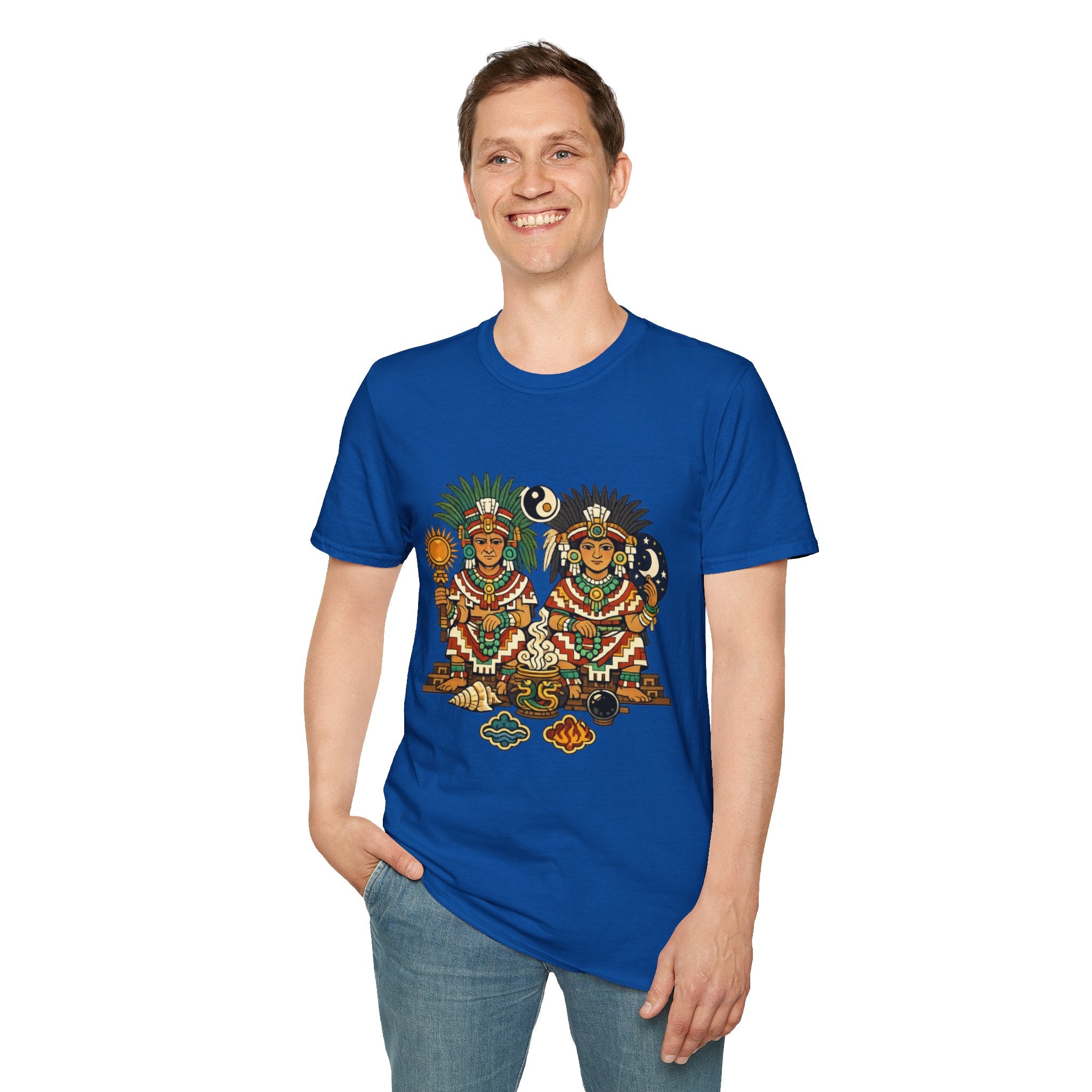 Playera azteca Ometecuhtli y Omecihuatl