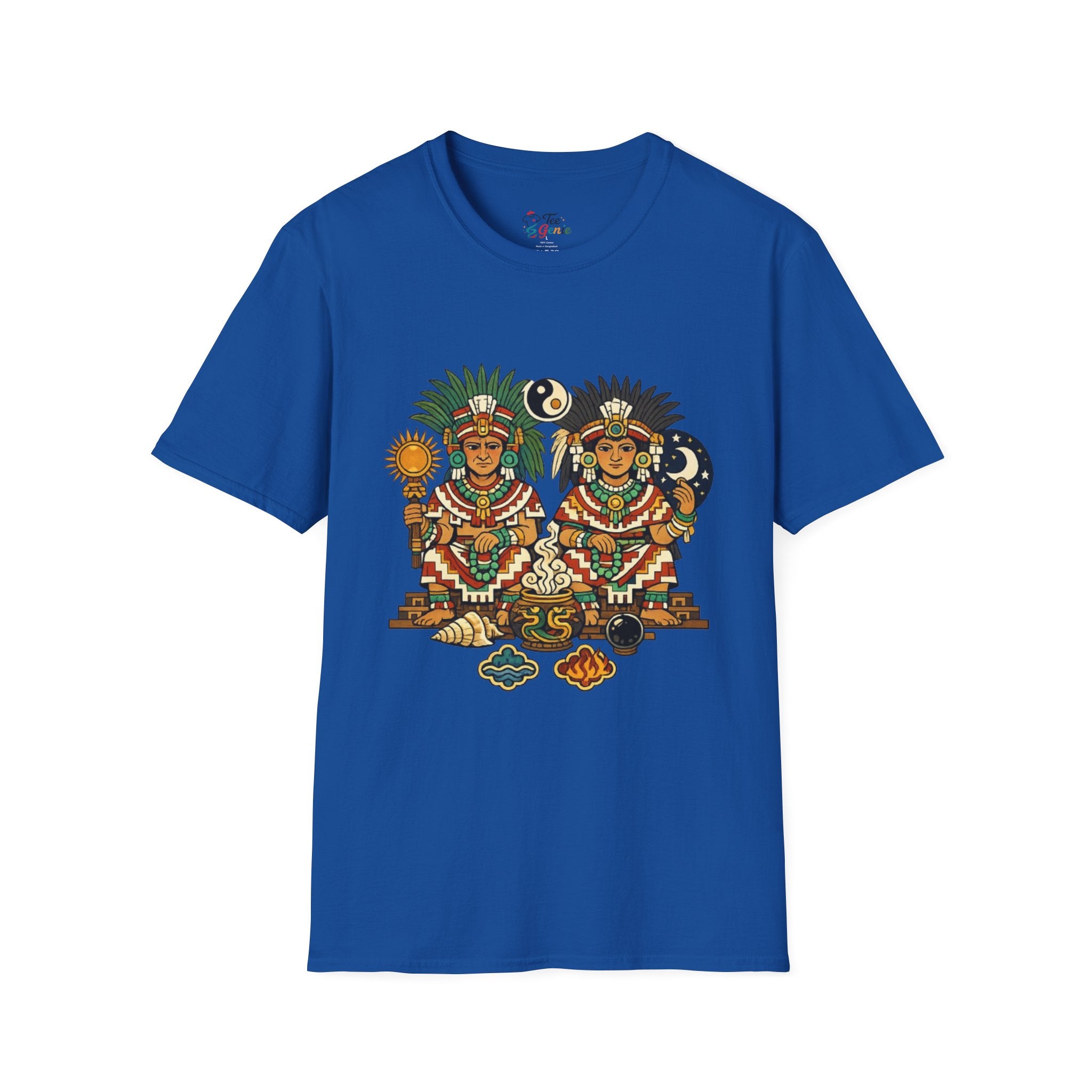 Playera azteca Ometecuhtli y Omecihuatl