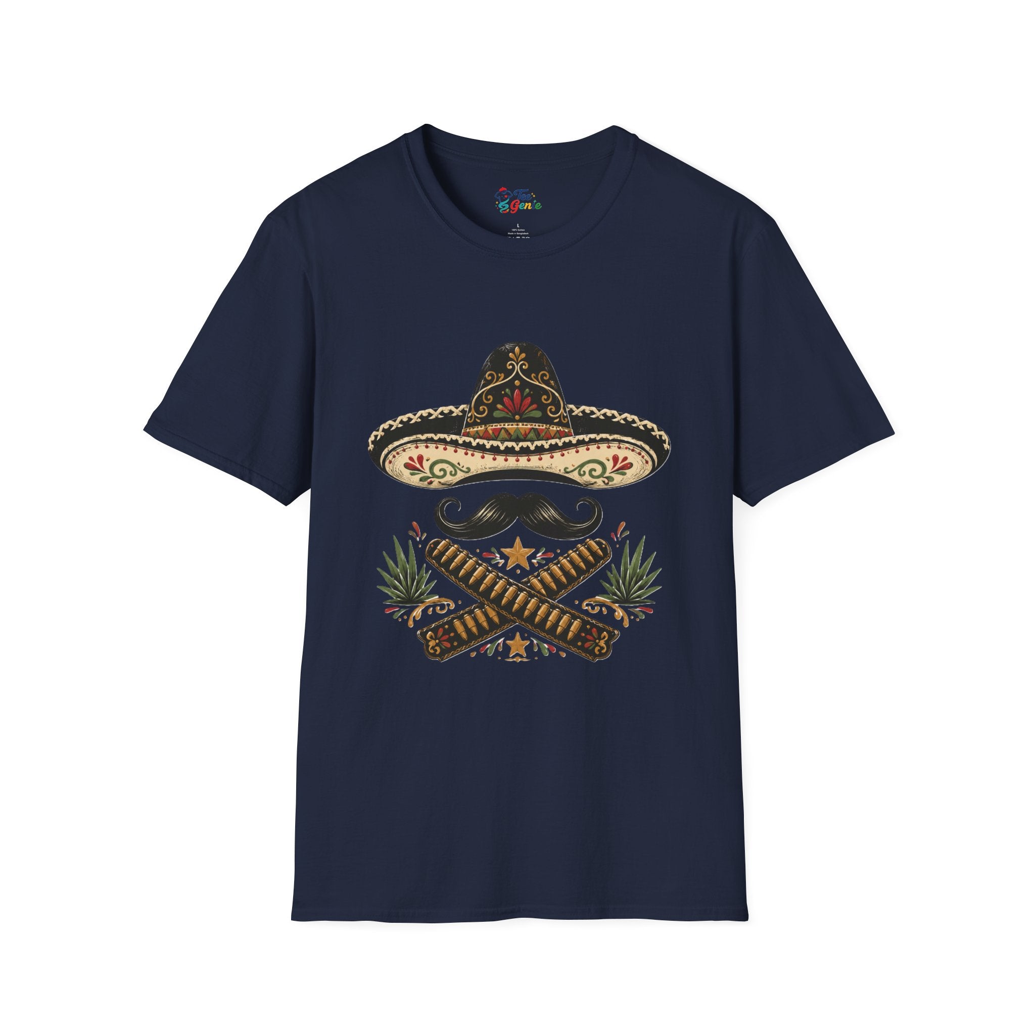 Playera Sombrero y Bigote Revolucionario