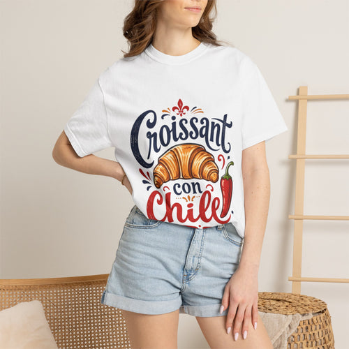 Croissant con Chile T-Shirt — Funny Foodie Tee