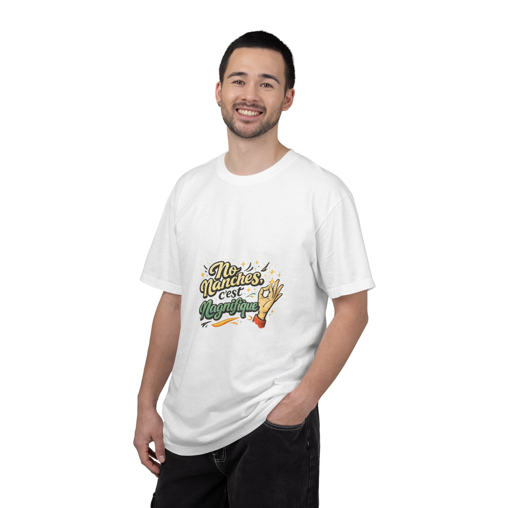 T-Shirt — "No Marches C'est Magnifique" Retro Hand Gesture Graphic Tee
