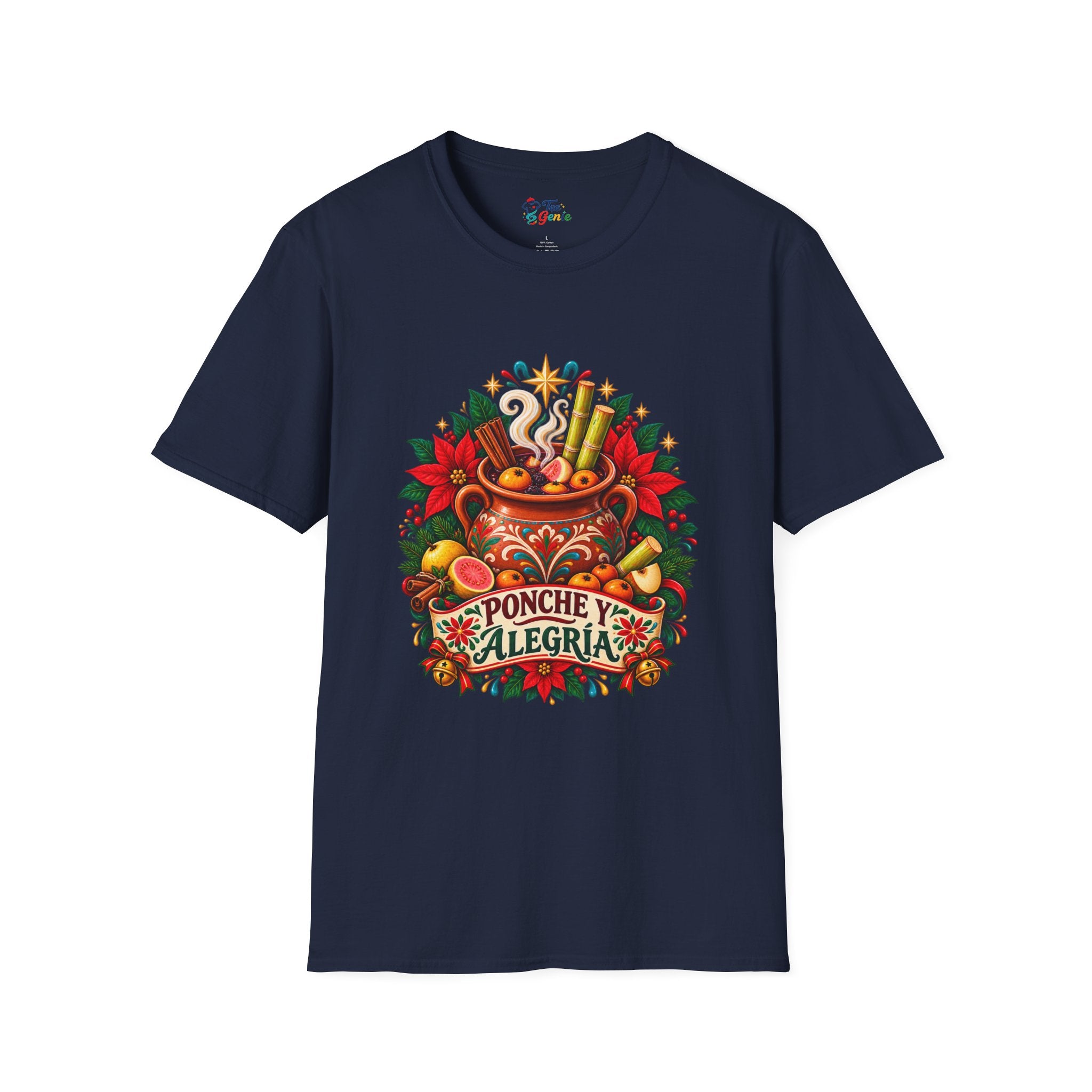 Playera Ponche y Alegría – Navidad a la Mexicana