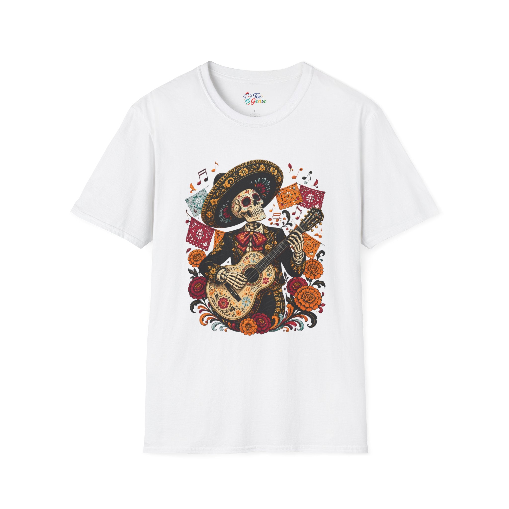 Playera Día de Muertos Mariachi Calavera