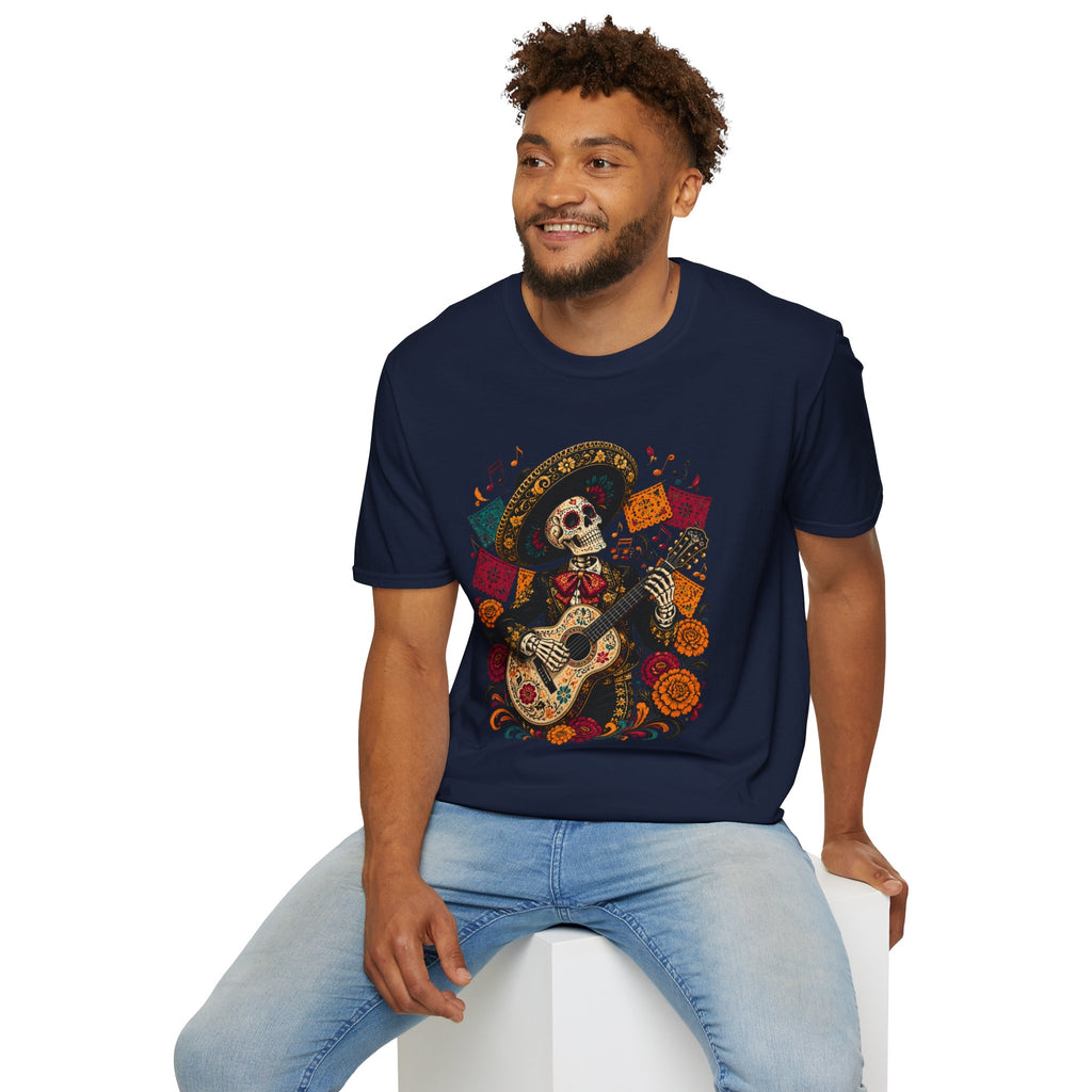 Playera Día de Muertos Mariachi Calavera