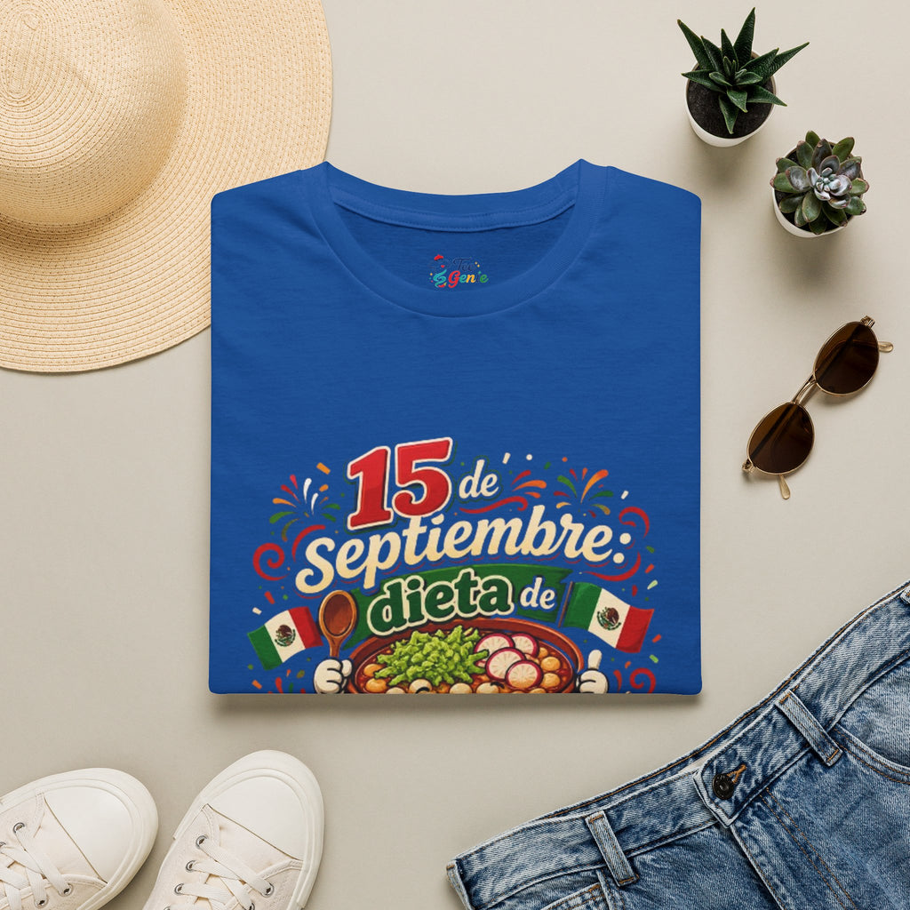 Playera 15 de septiembre dieta de pozole