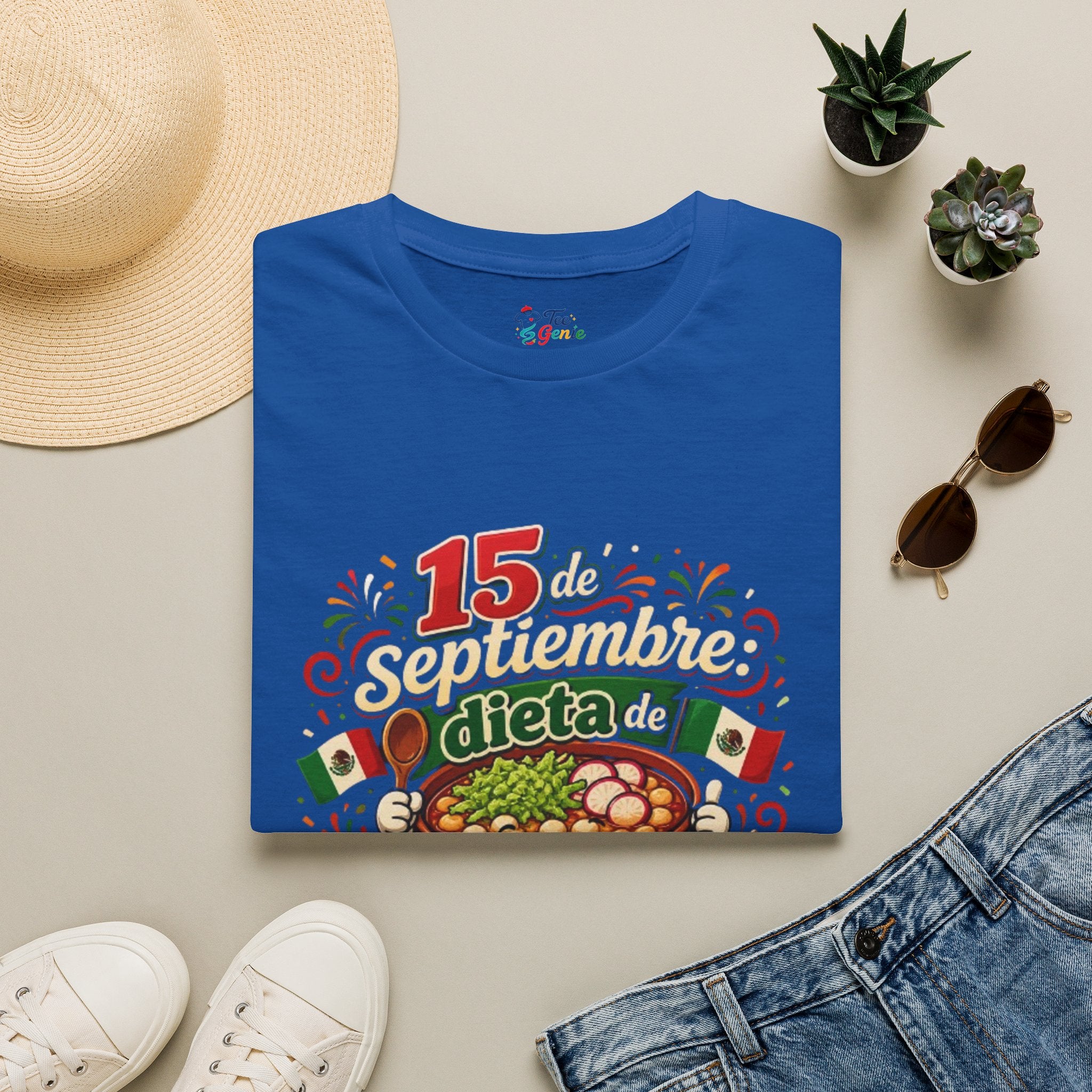 Playera 15 de septiembre dieta de pozole