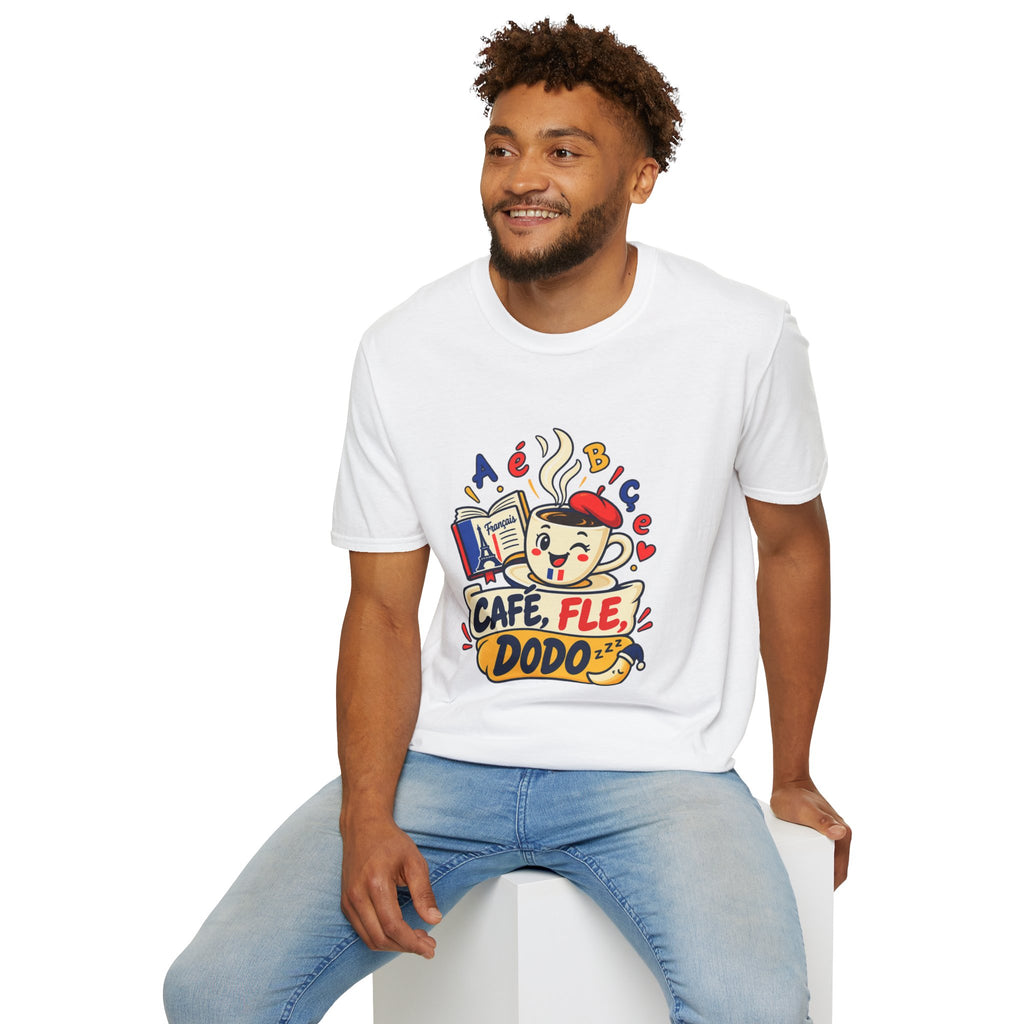 T-shirt professeur de FLE Café FLE dodo humour enseignant