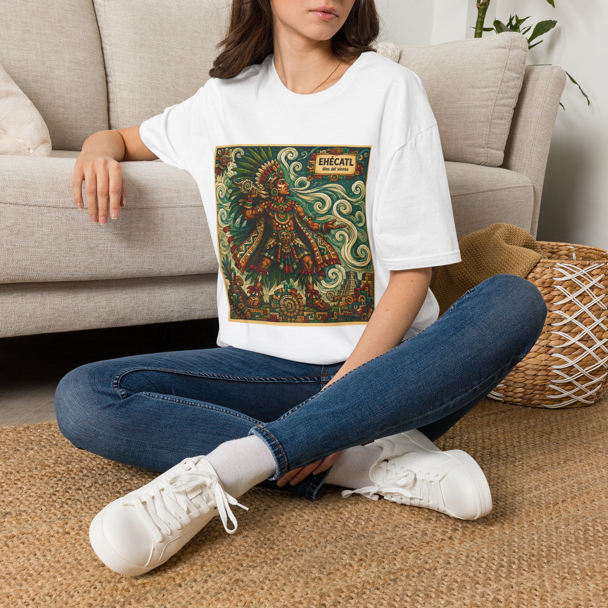 Playera azteca Ehécatl