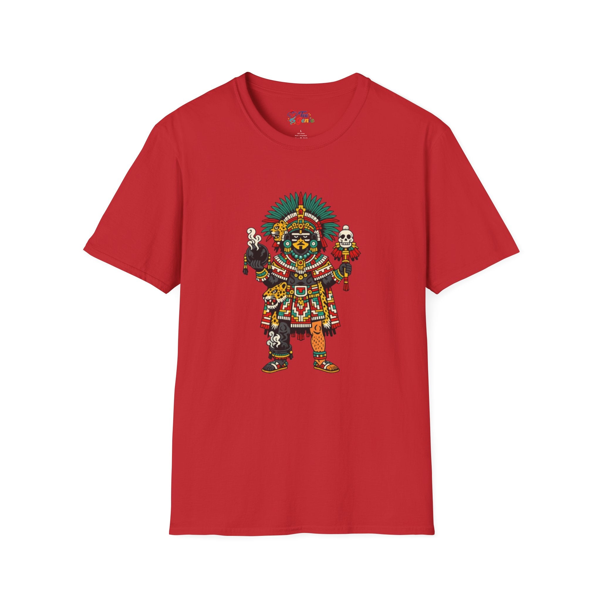 Playera azteca Tezcatlipoca