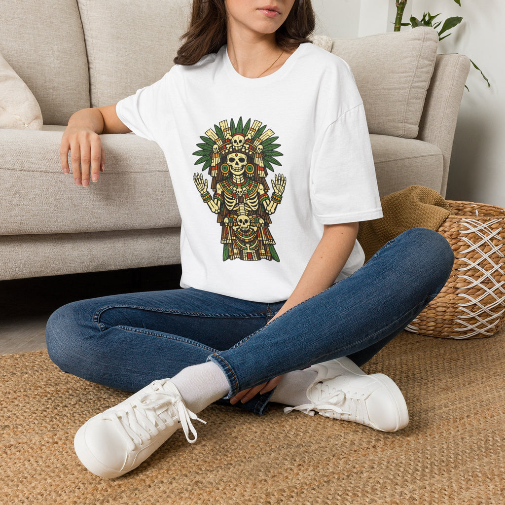 Playera azteca Mictecacíhuatl