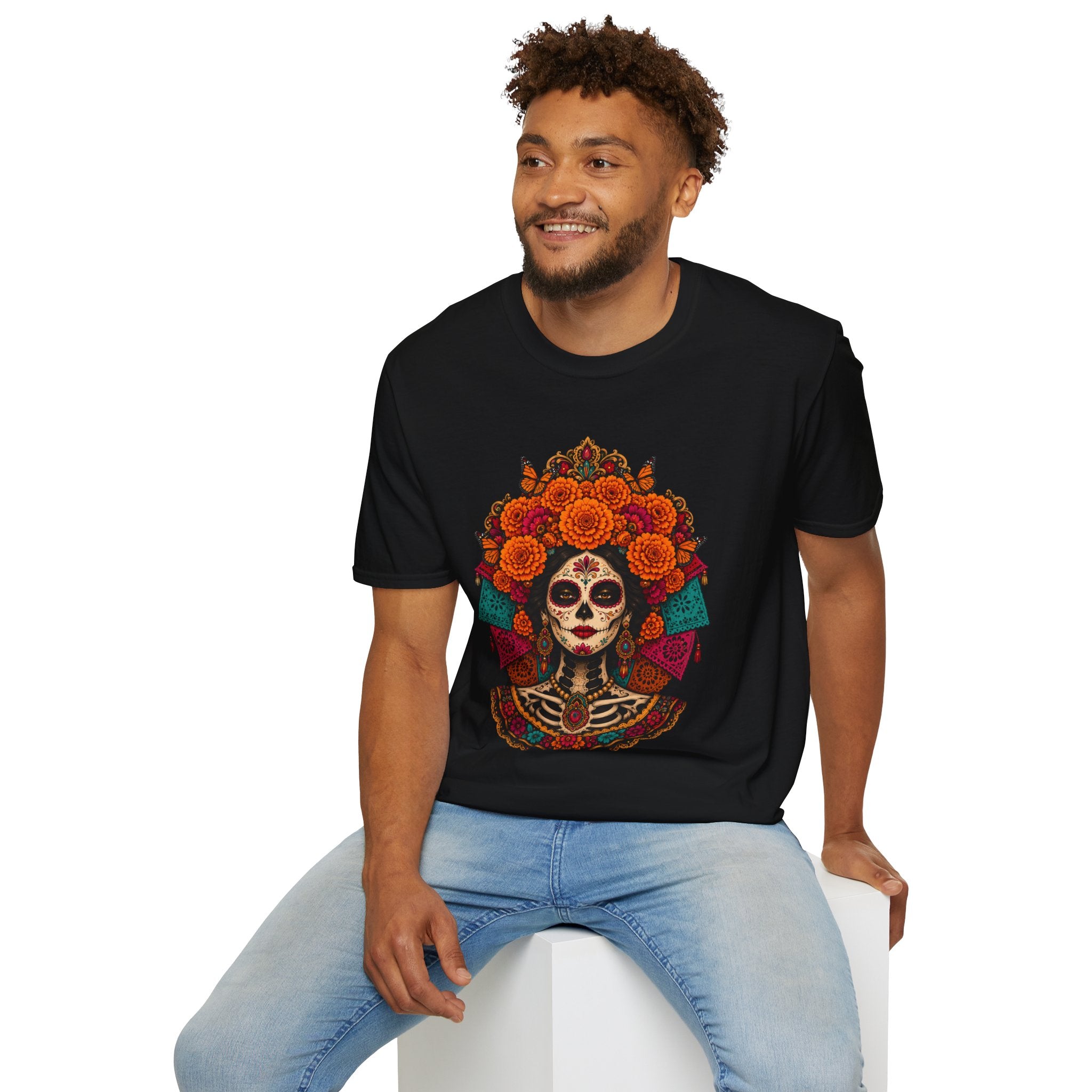 Playera Día de Muertos Catrina Cempasúchil