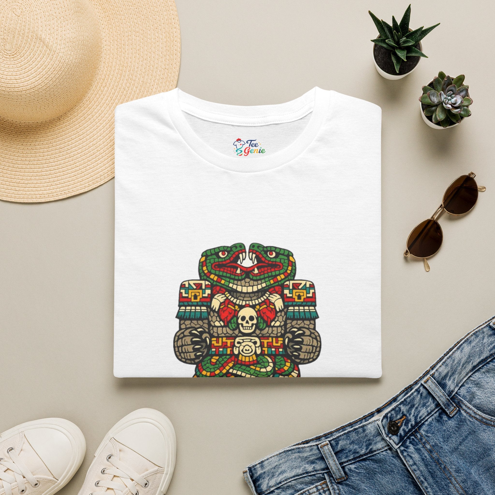 Playera azteca Coatlicue