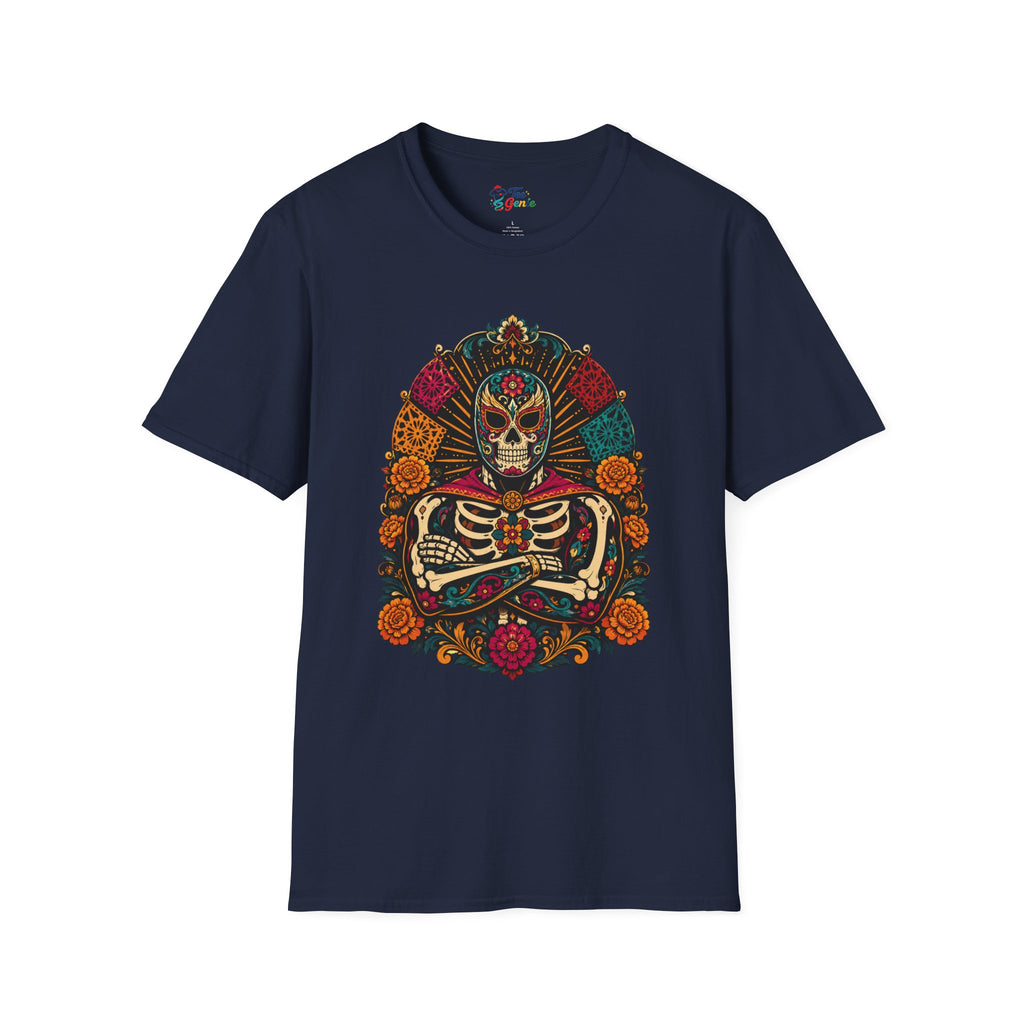 Playera Día de Muertos Luchador Calavera