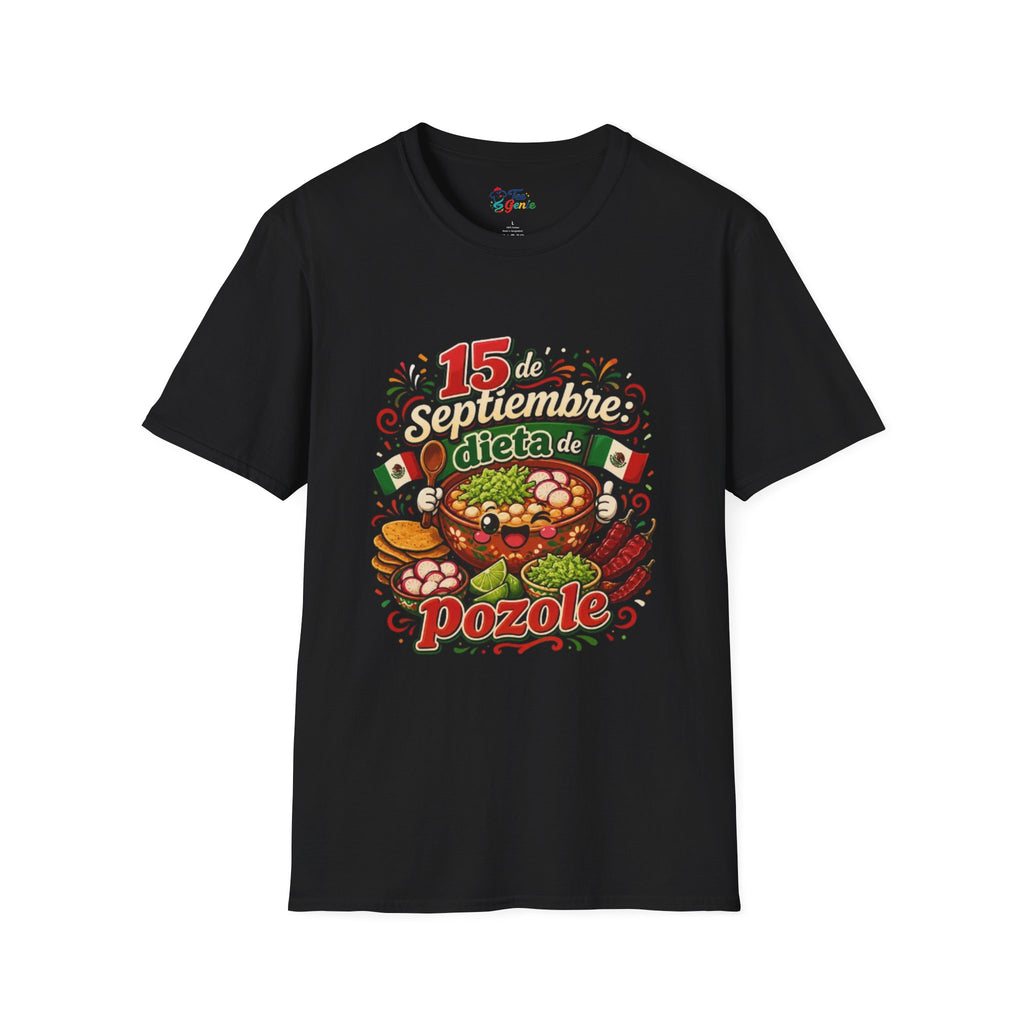 Playera 15 de septiembre dieta de pozole