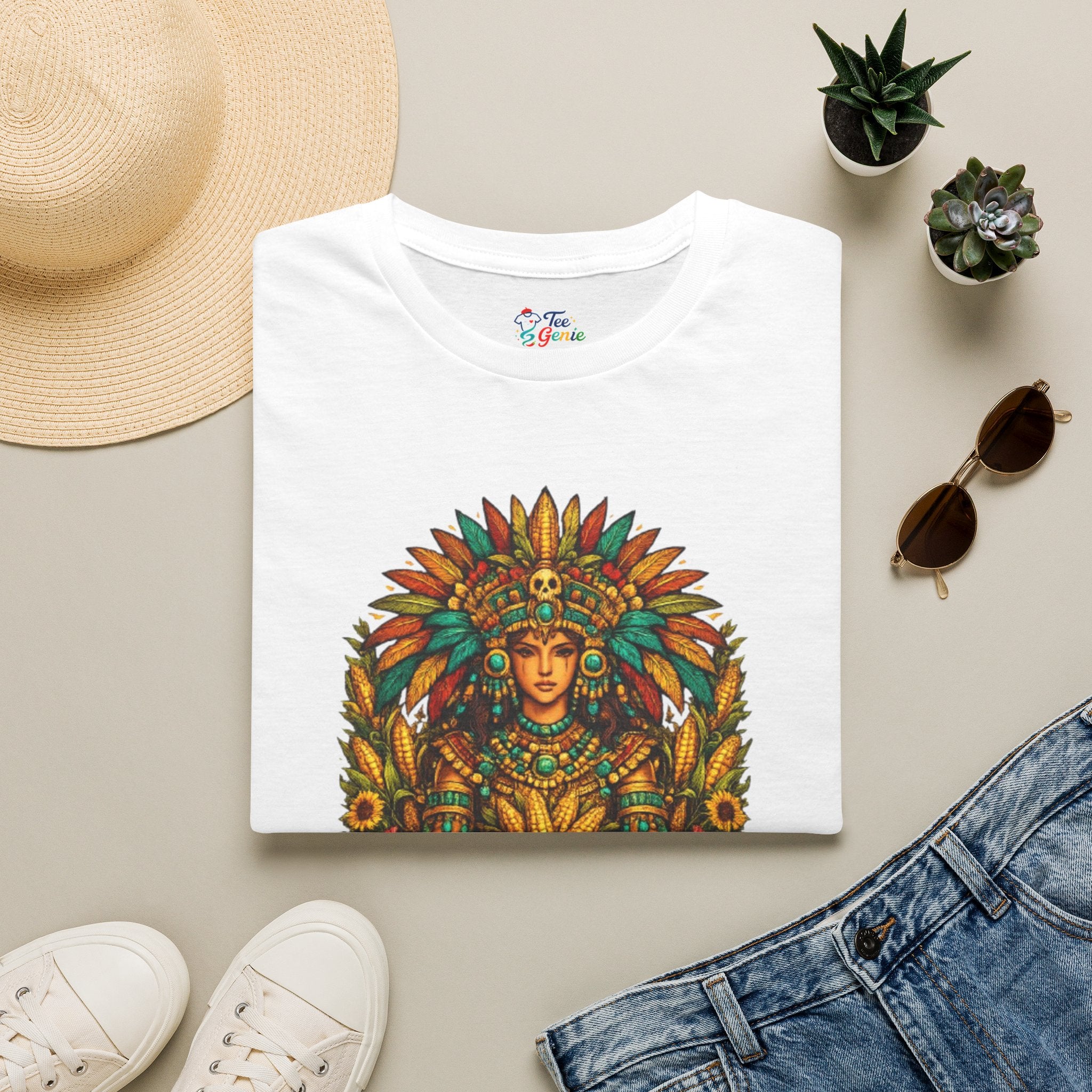 Playera azteca Chicomecóatl