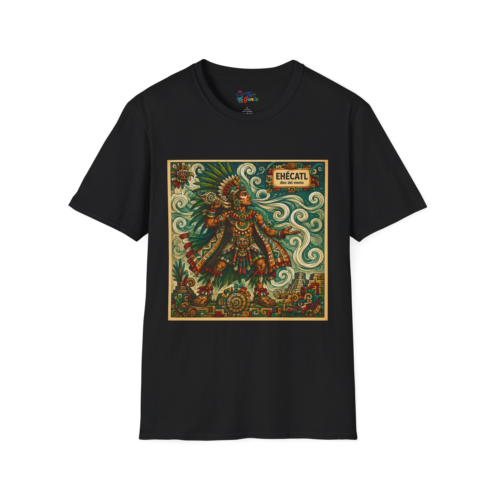 Playera azteca Ehécatl