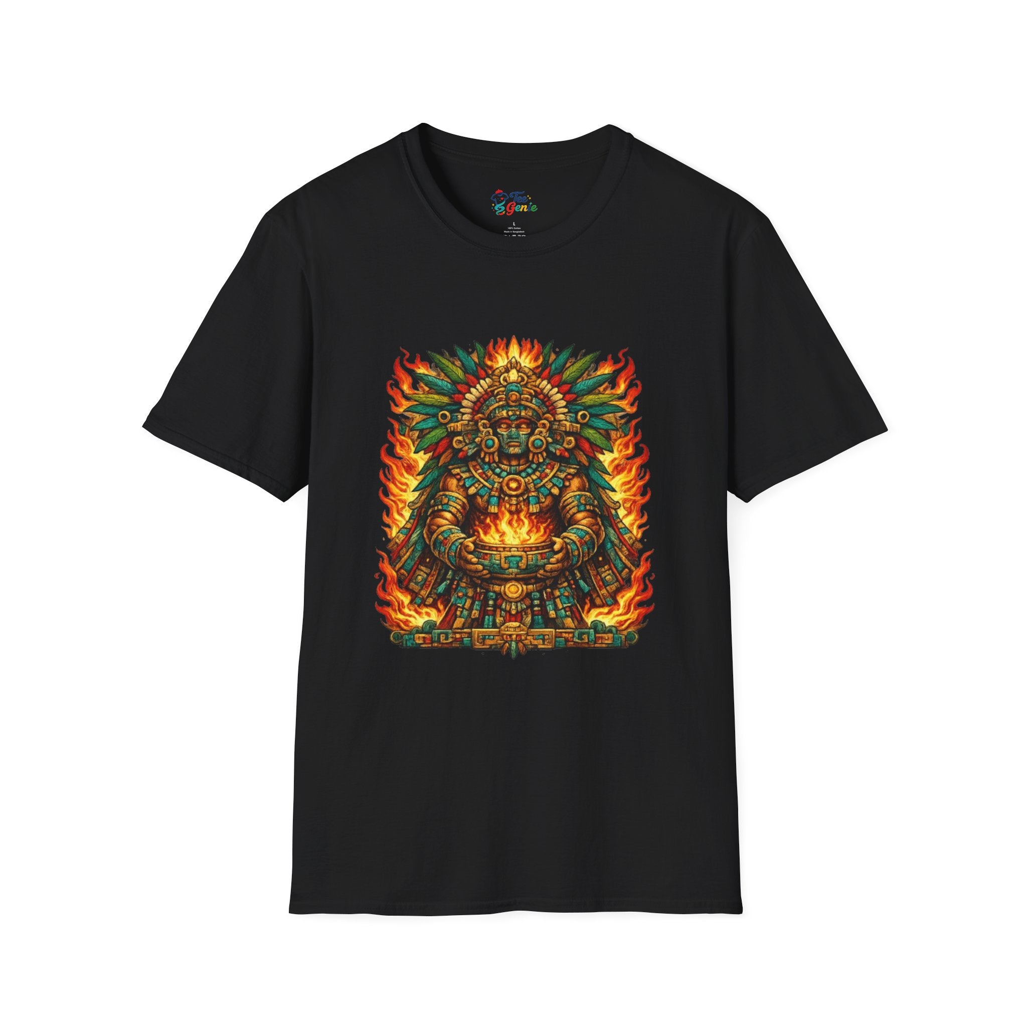 Playera azteca Xiuhtecuhtli