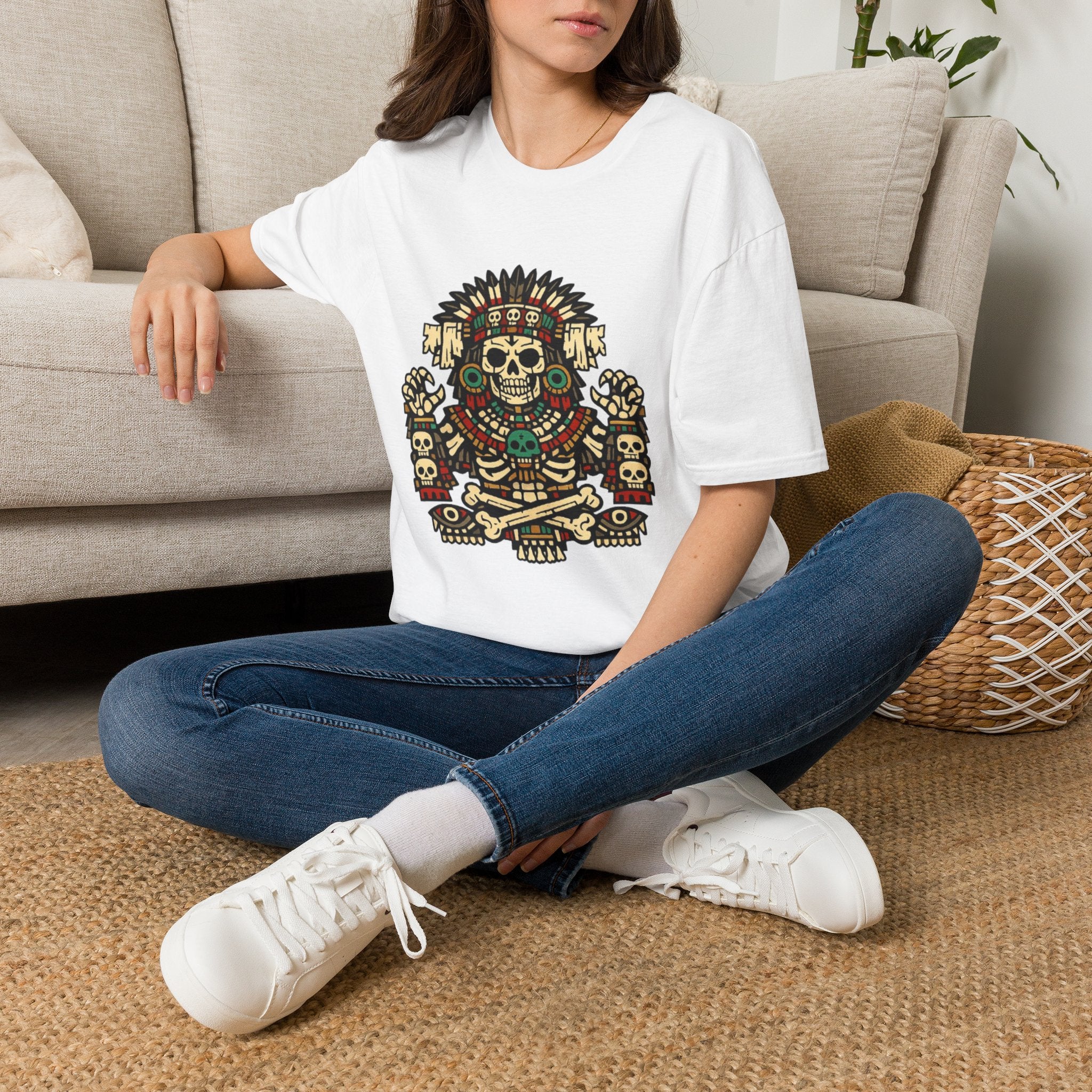 Playera azteca Mictlantecuhtli