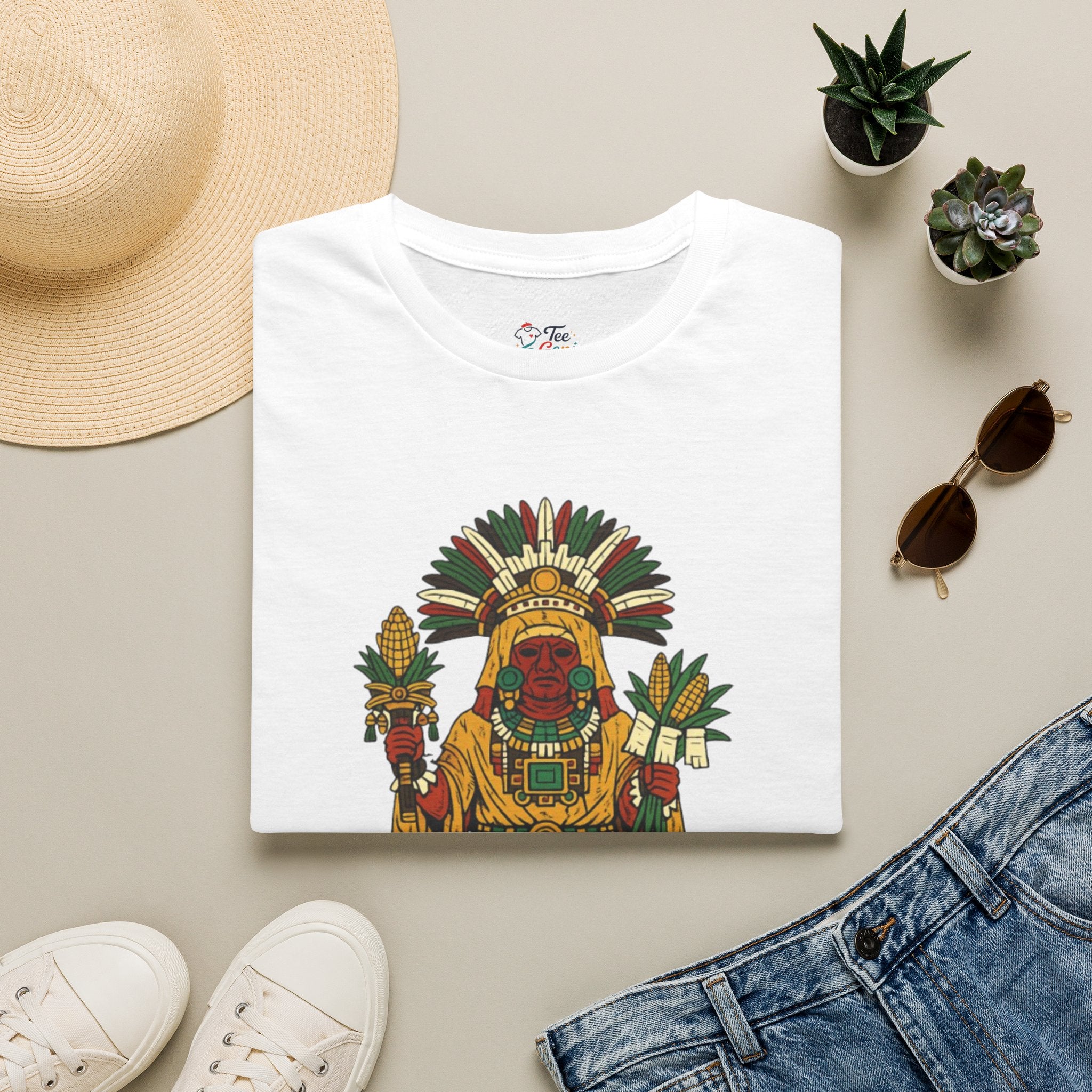 Playera azteca Xipe Tótec