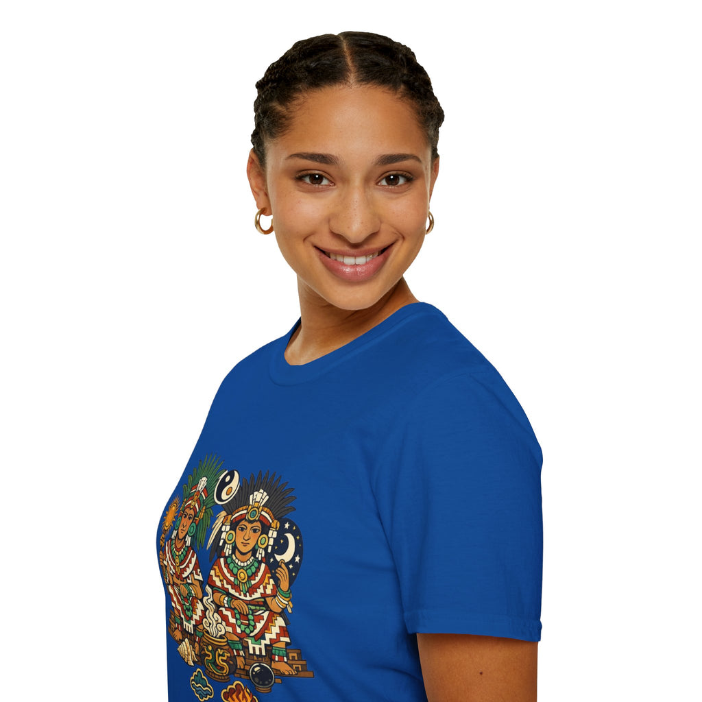 Playera azteca Ometecuhtli y Omecihuatl