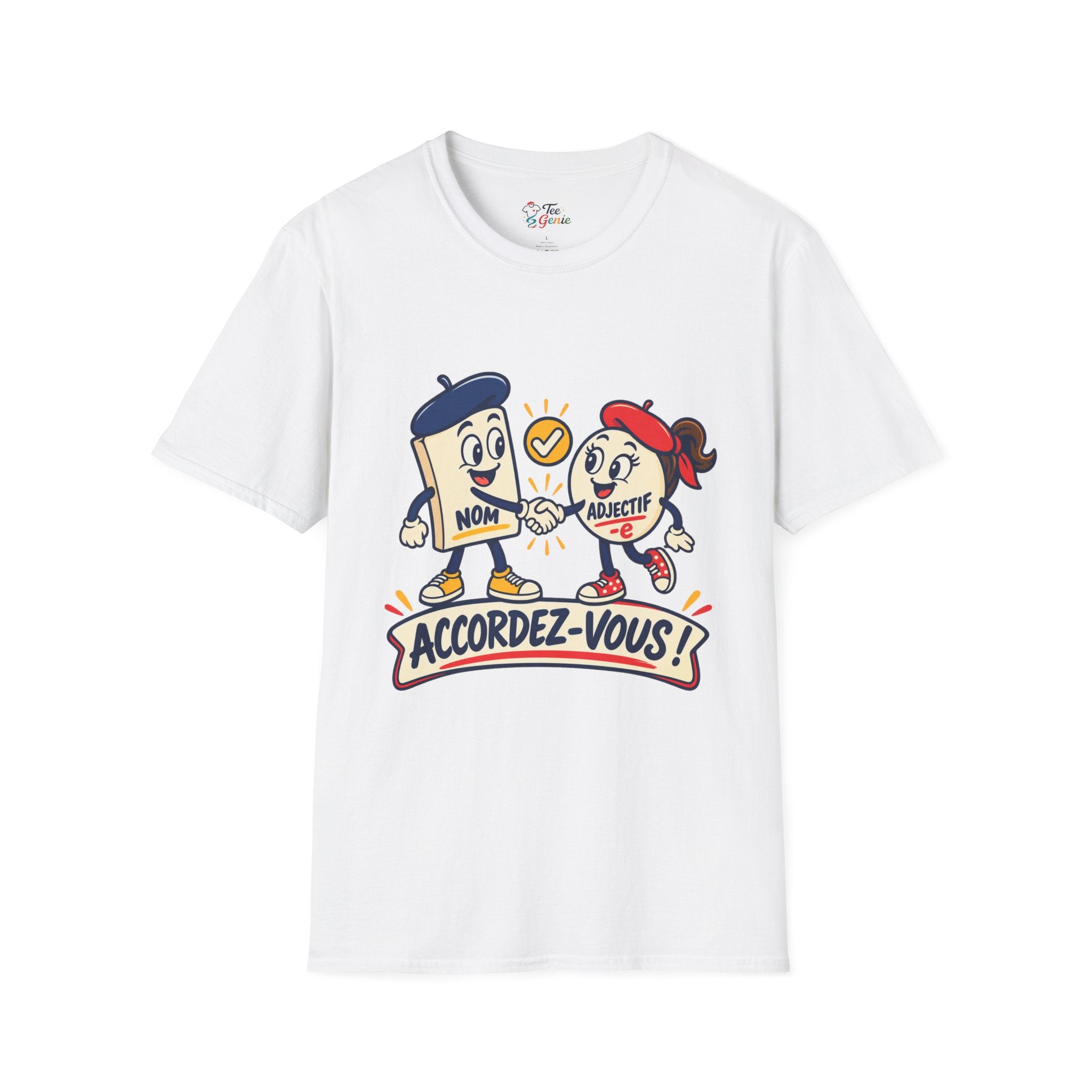 T-shirt professeur de FLE Accordez-vous humour grammaire