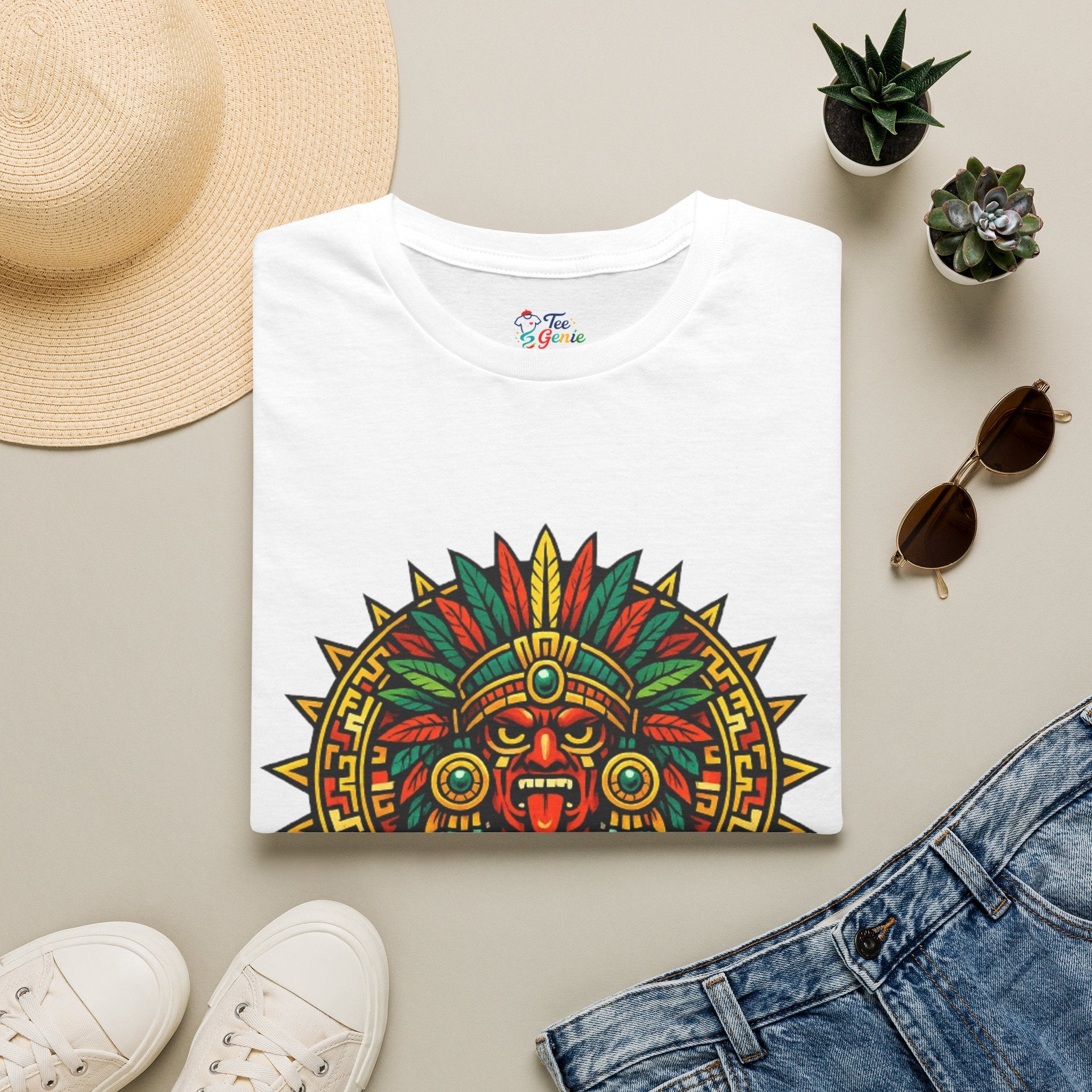 Playera azteca Tonatiuh