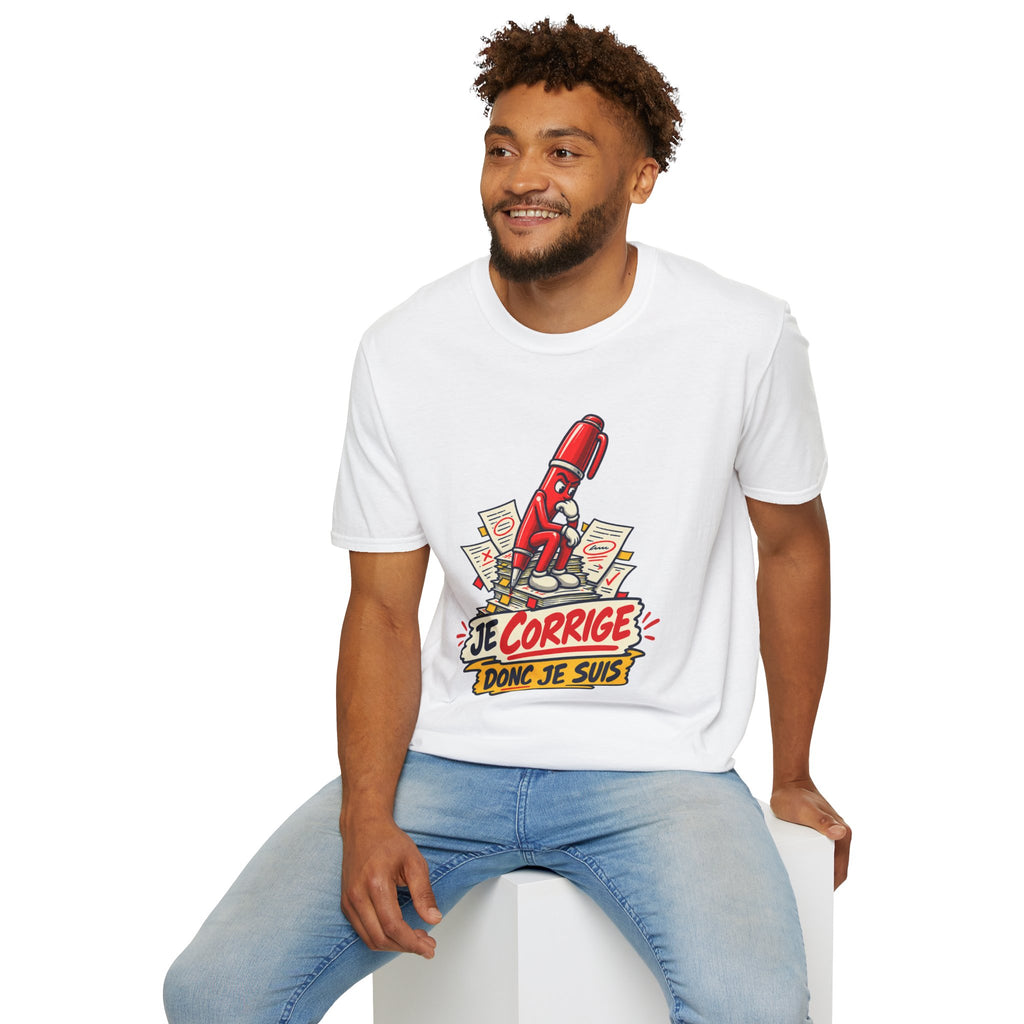 T-shirt professeur de FLE Je corrige donc je suis