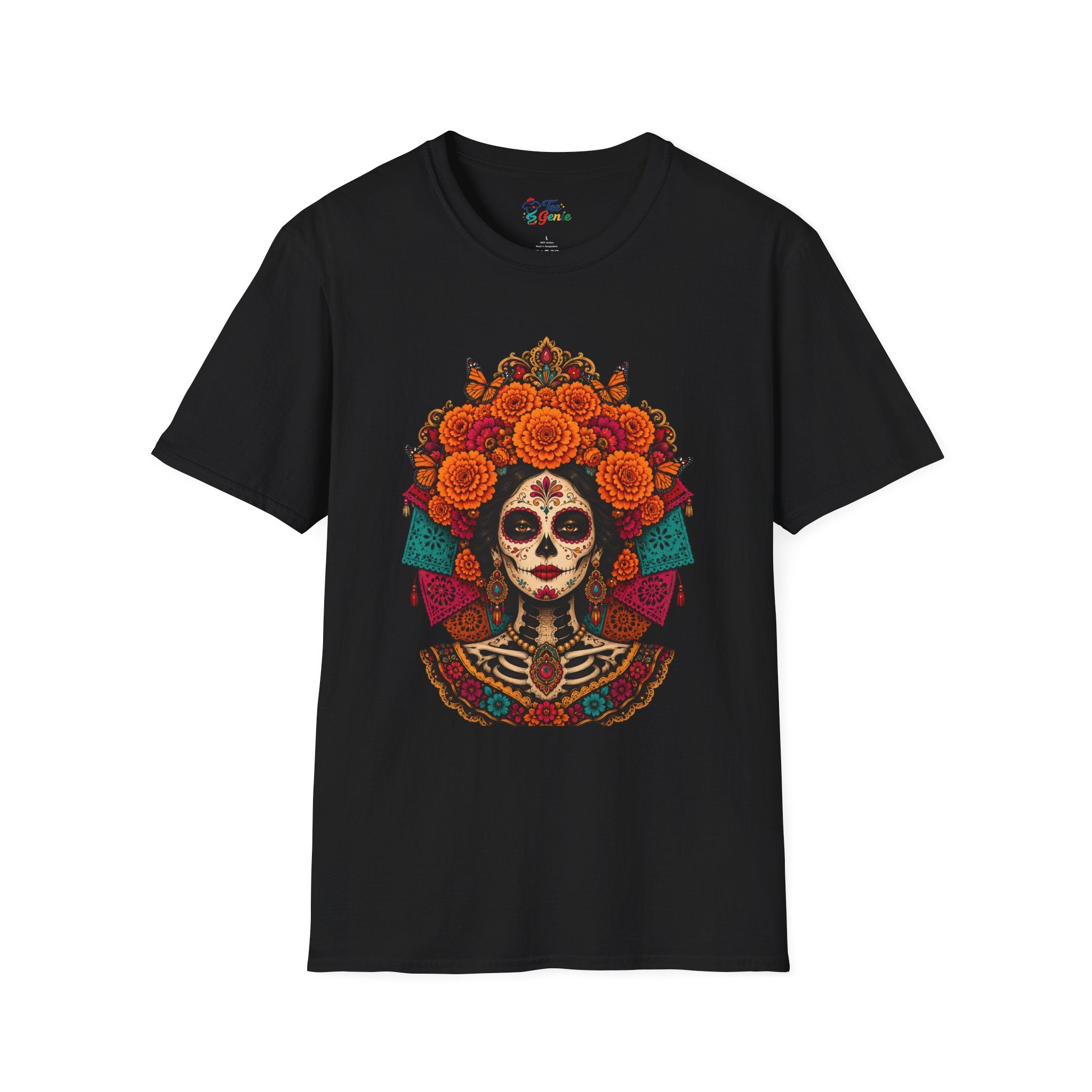 Playera Día de Muertos Catrina Cempasúchil