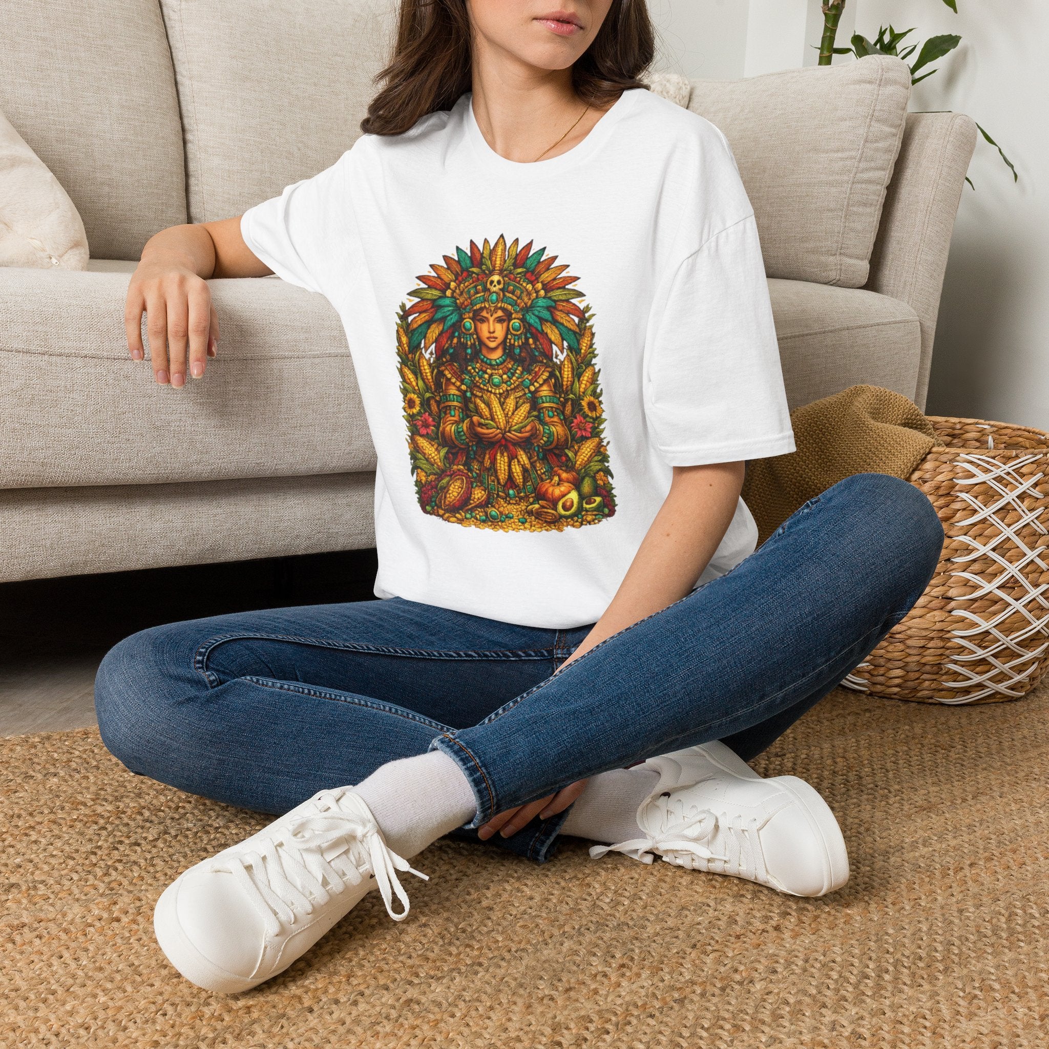 Playera azteca Chicomecóatl