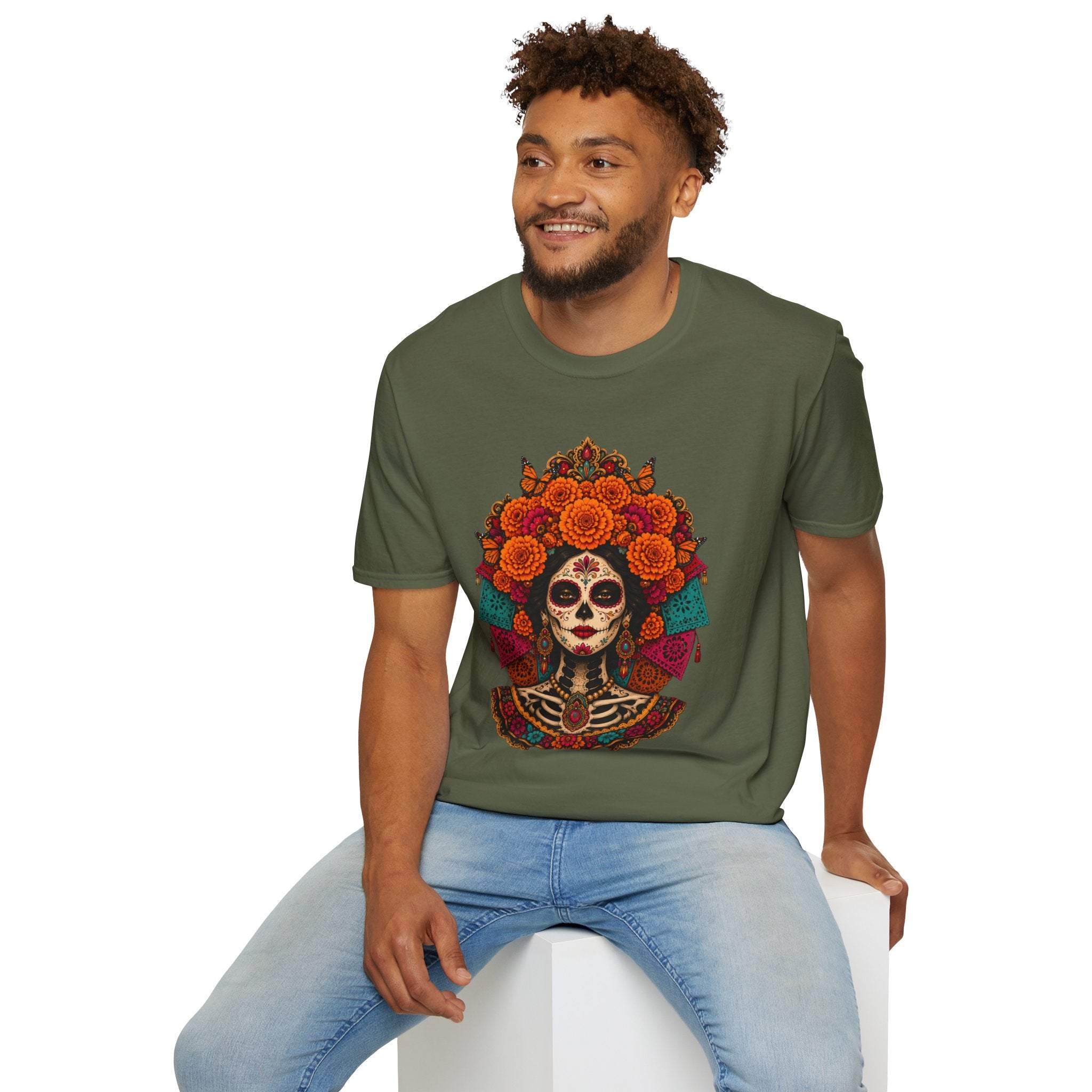 Playera Día de Muertos Catrina Cempasúchil
