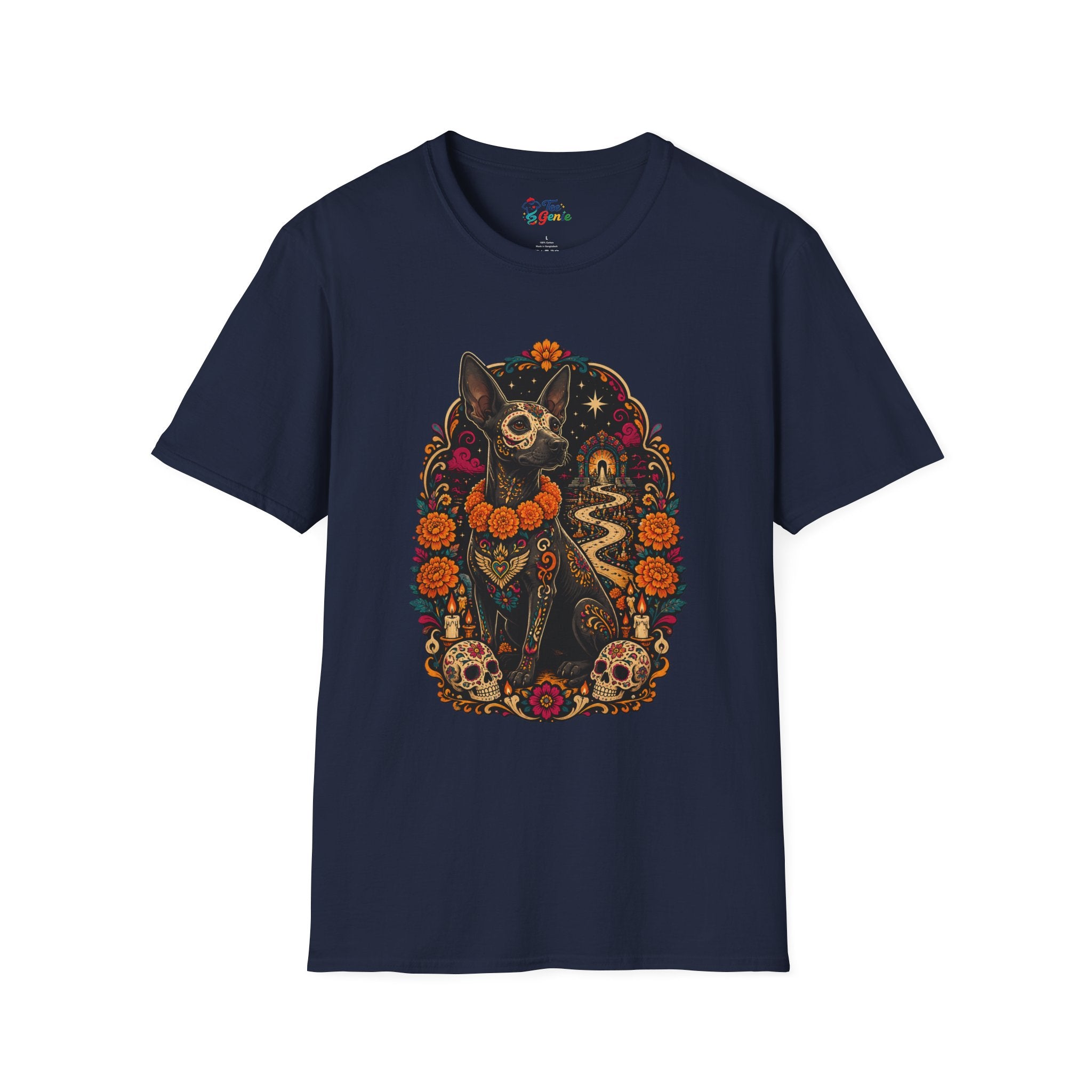 Playera Xoloitzcuintle Guía del Mictlán
