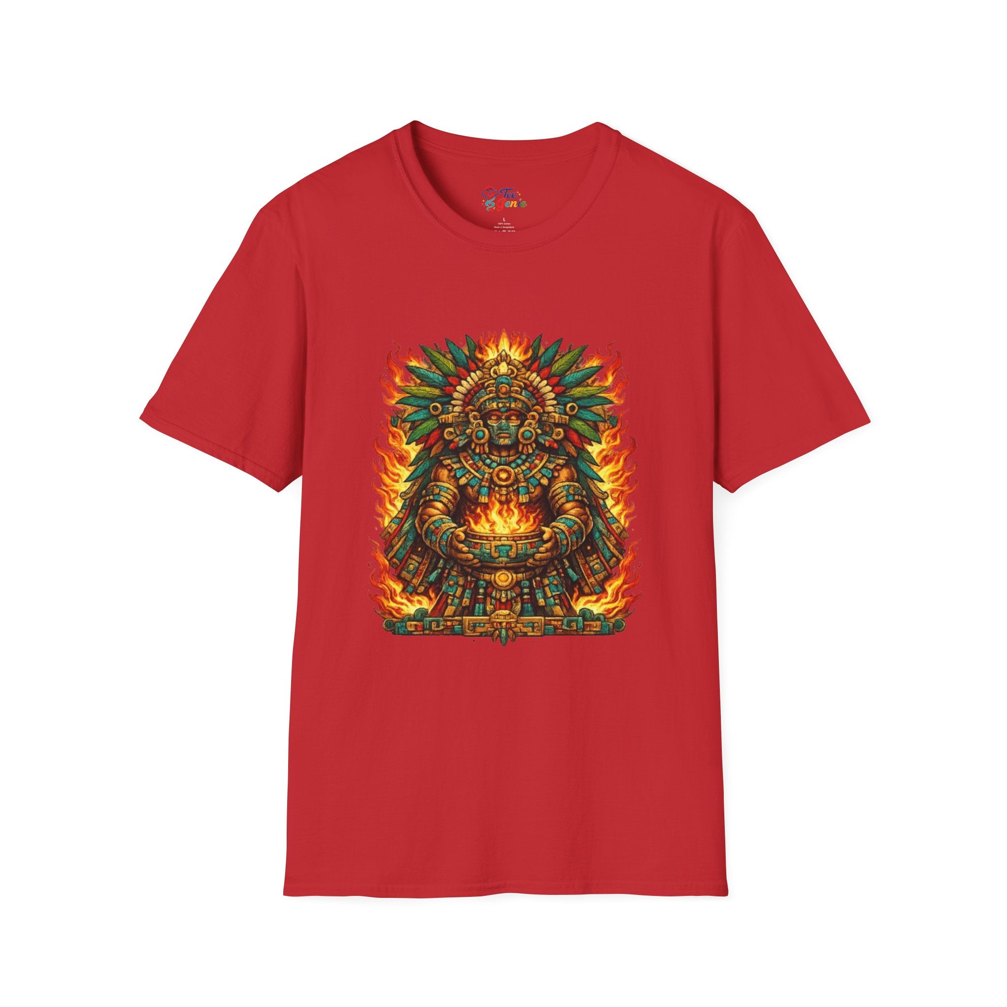 Playera azteca Xiuhtecuhtli