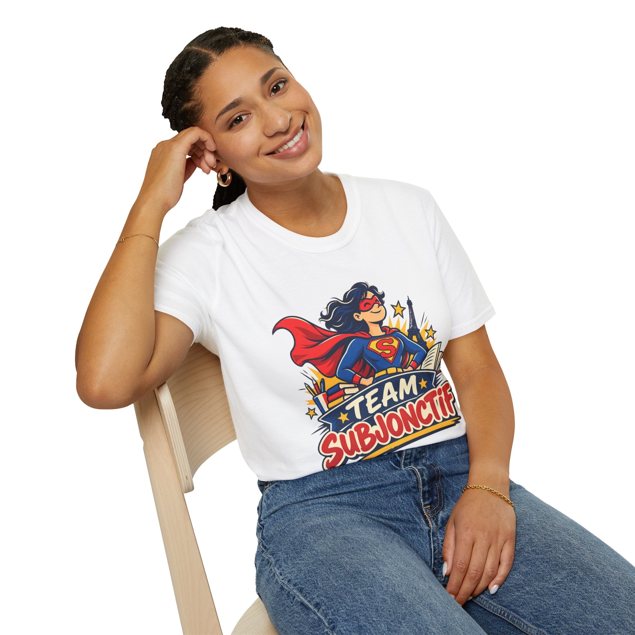 T-shirt professeur de FLE Team subjonctif grammaire française