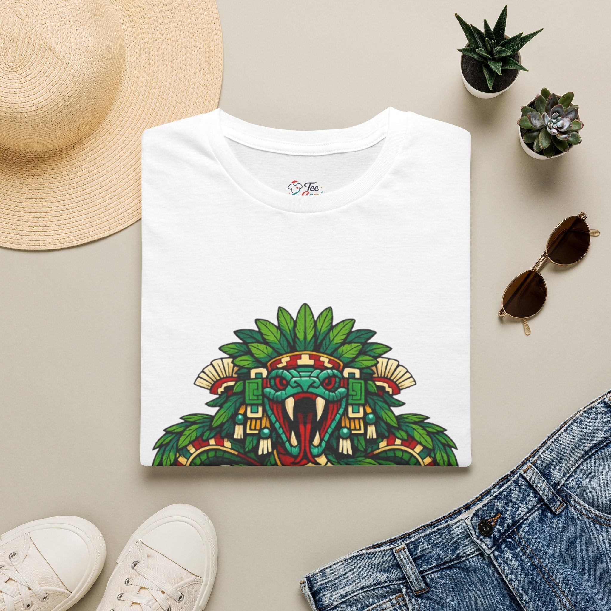 Playera azteca Quetzalcóatl