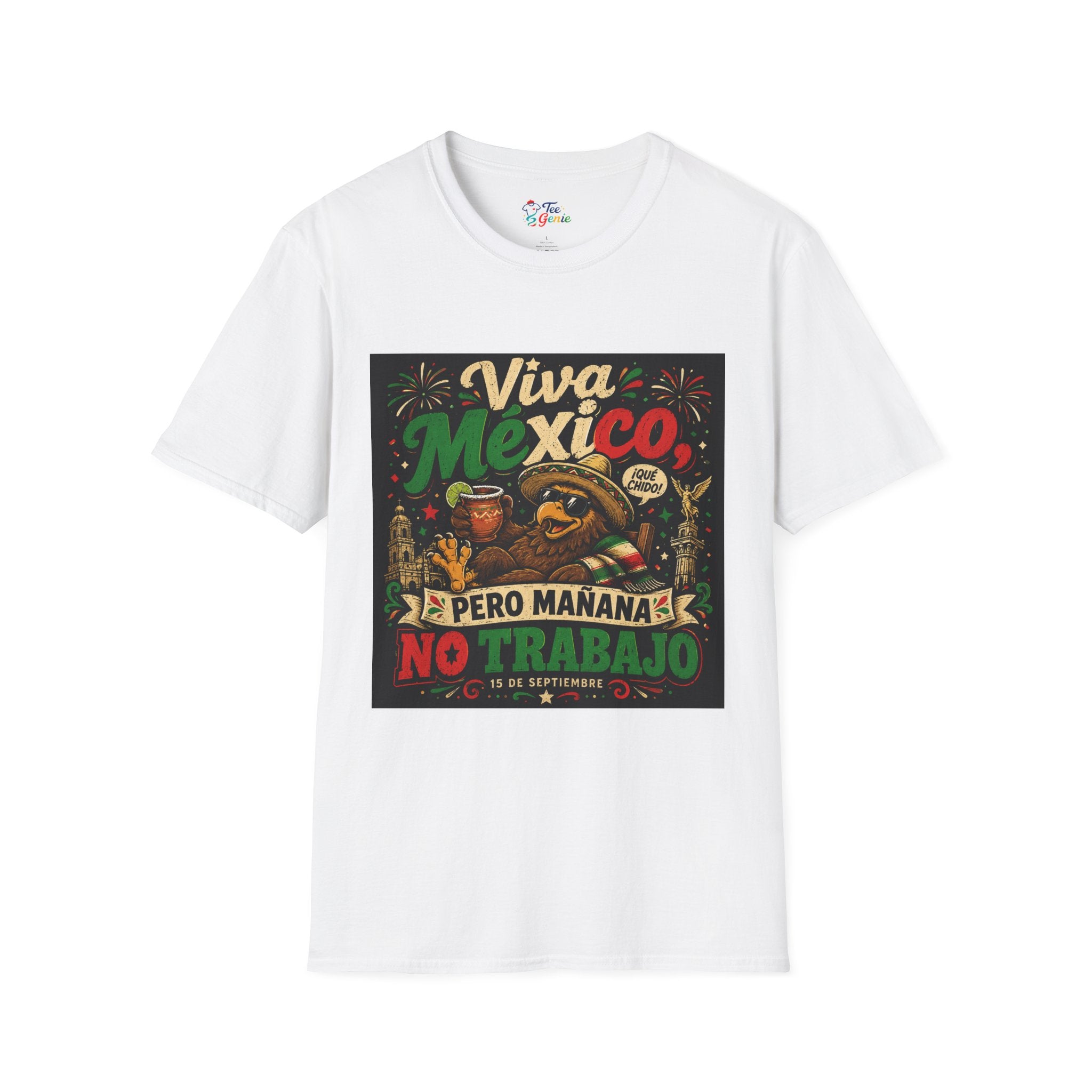 Playera Viva mexico pero mañana no trabajo